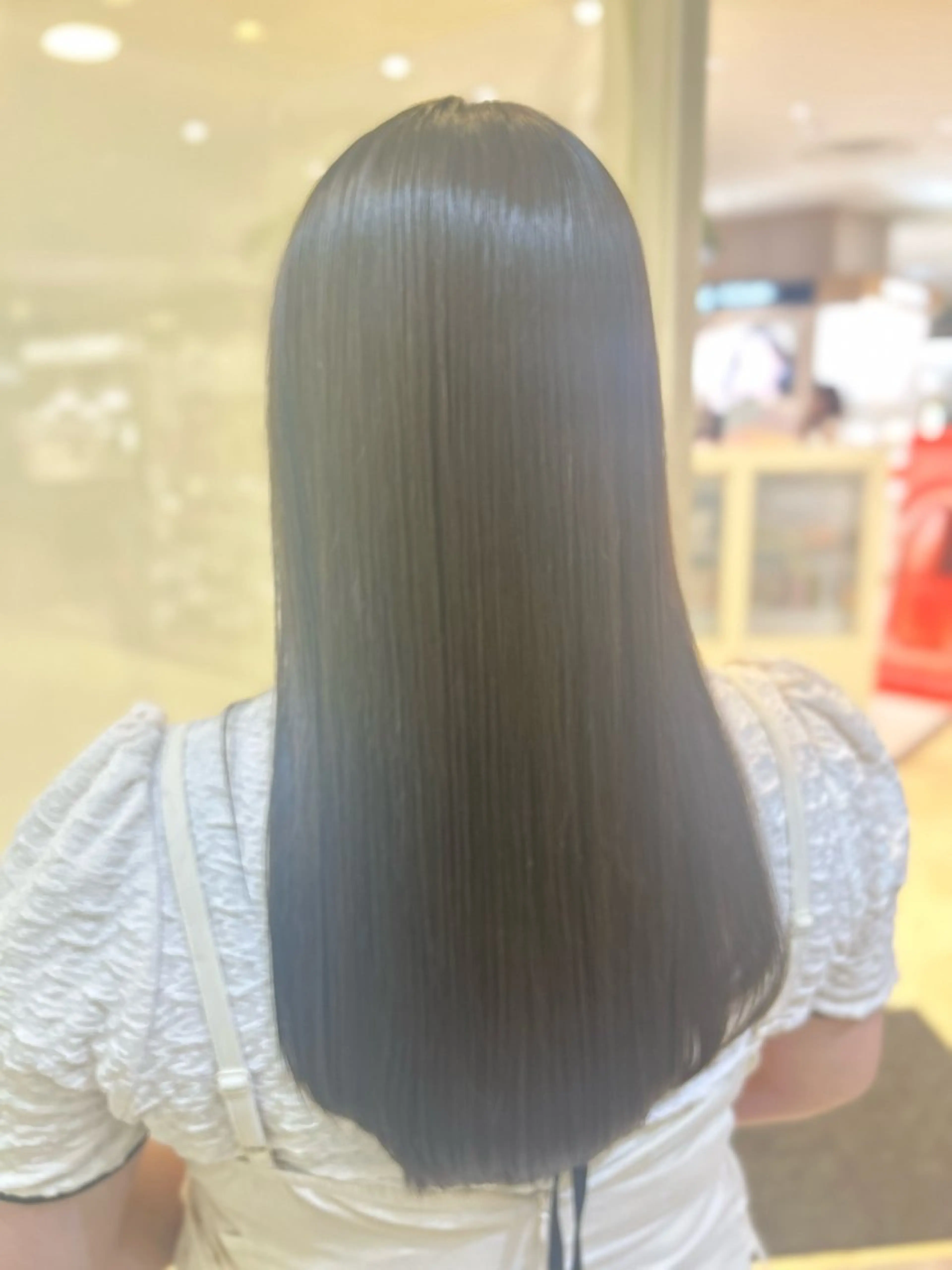 ロング パーマ カット 縮毛矯正 トリートメント 縮毛矯正/髪質改善/ 艶髪ササキナツミのヘアスタイル