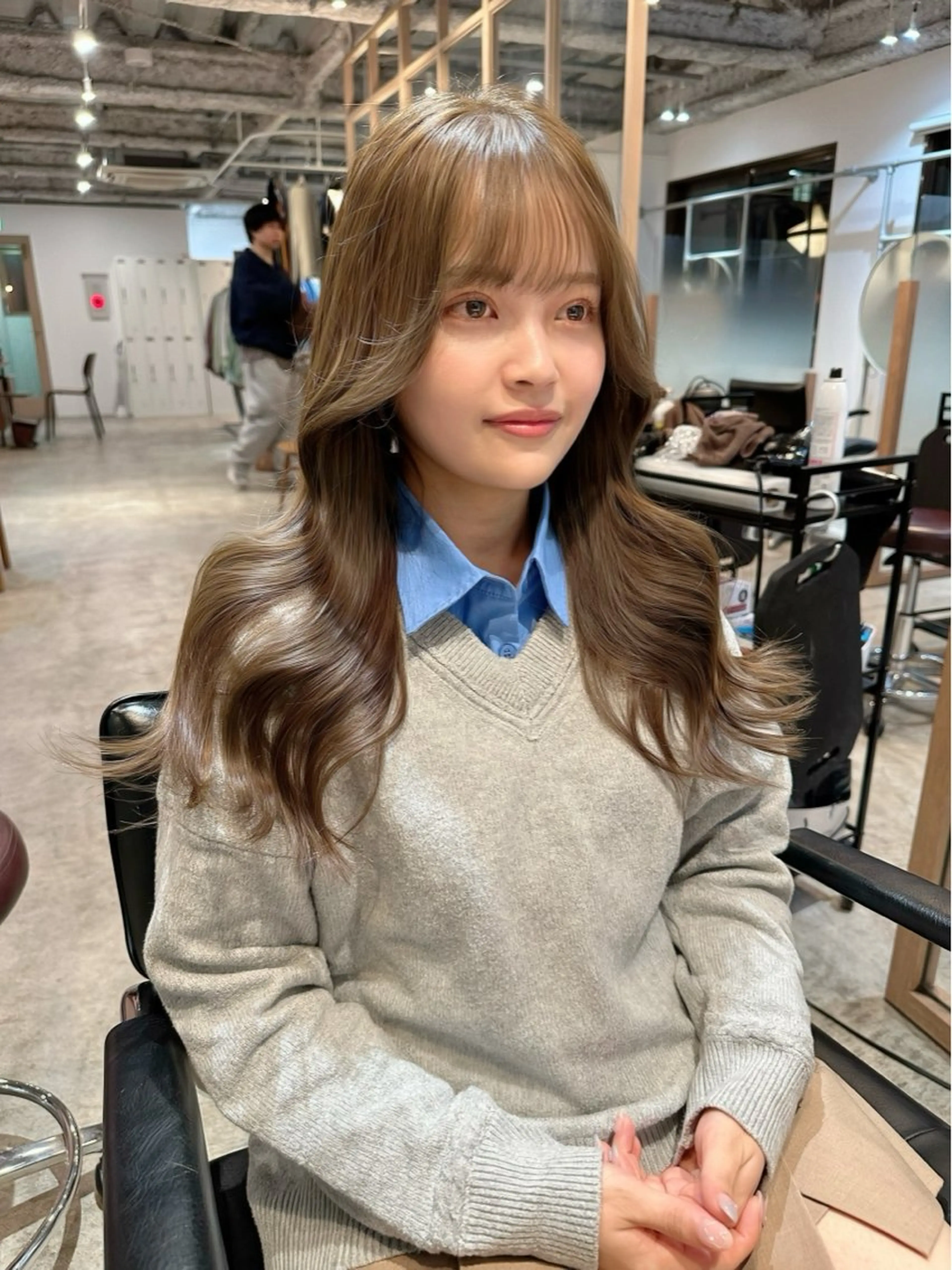 ロング カット ヘアカラー トリートメント ナチュラル/レイヤー 磯飛⭐️慎之介のヘアスタイル