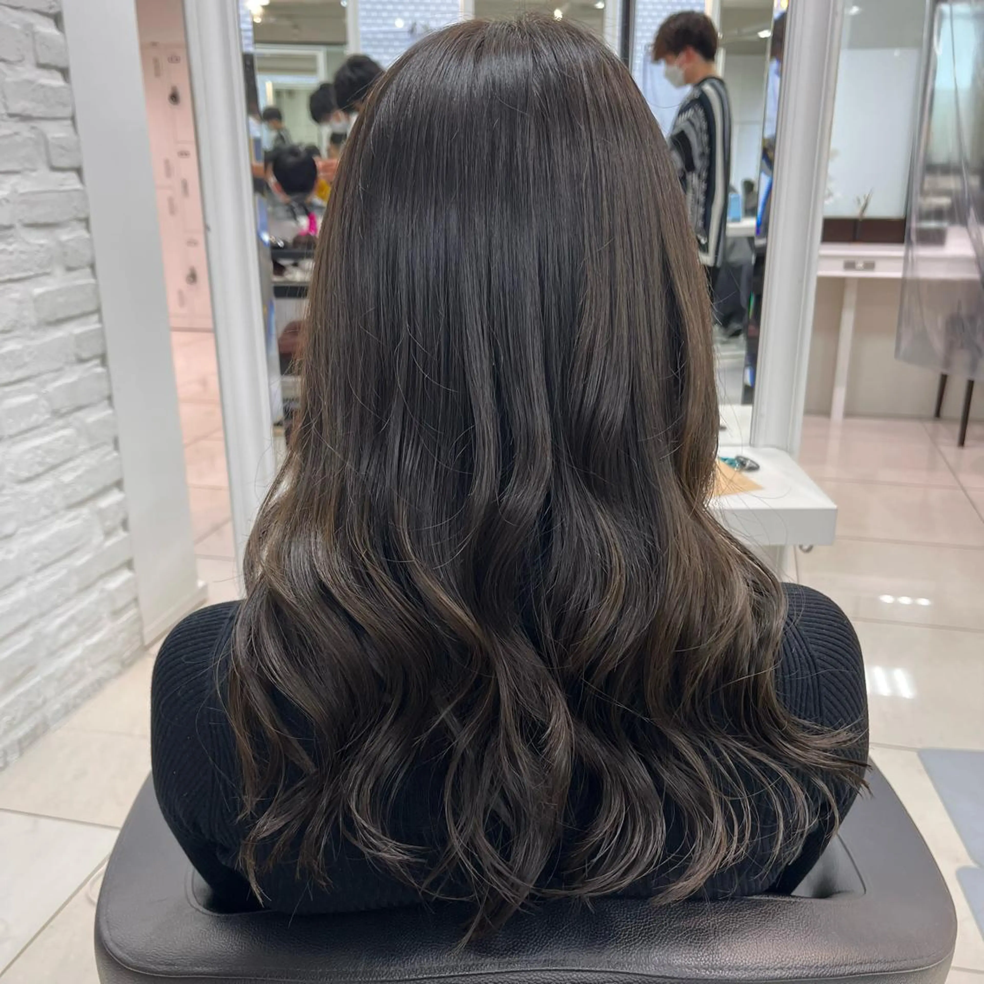 セミロング カラー アッシュ 透明感カラー グレージュ カット ヘアカラー トリートメント 【メンズ縮毛矯正/ Ryokaのヘアスタイル