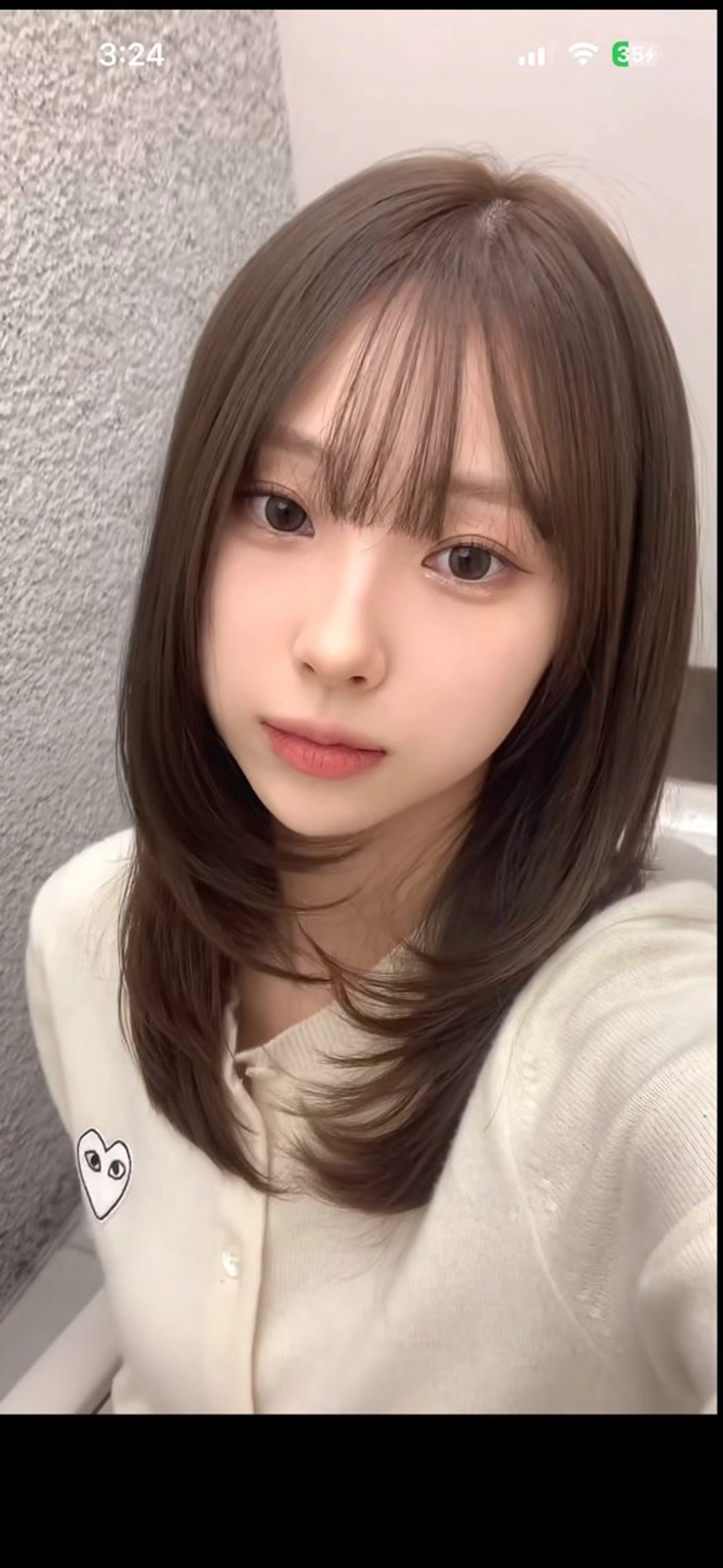 ロング カラー ブリーチ ケアカラー ブリーチなしカラー 髪質改善 韓国風ヘア カット ヘアカラー トリートメント ヘアセット ARMONY表参道店所属・韓国風レイヤーカラー ライムのヘアスタイル