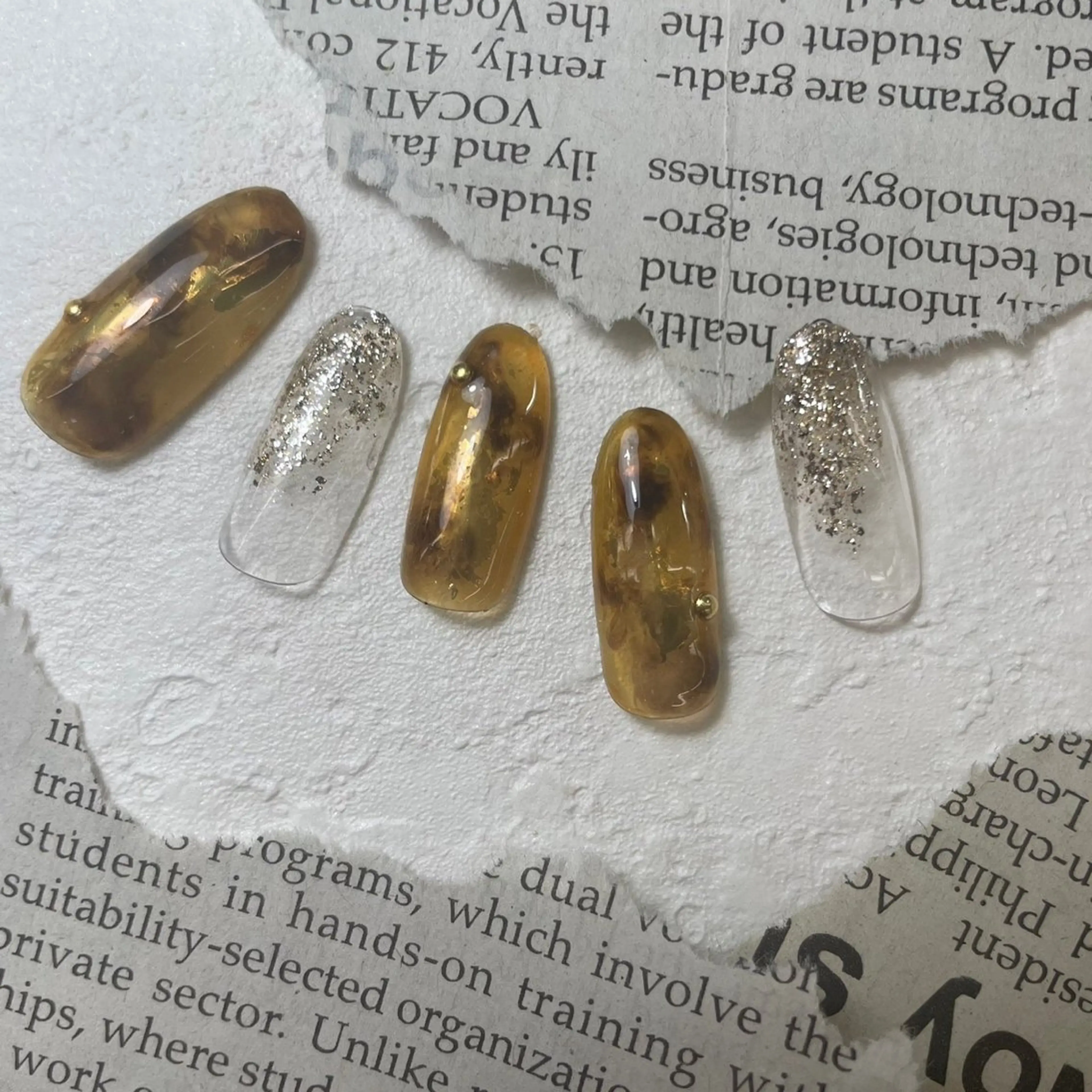 ネイル アートネイル ネイルチップ ⭐︎休業中の練習⭐︎ JNA認定講師髙橋のネイルデザイン