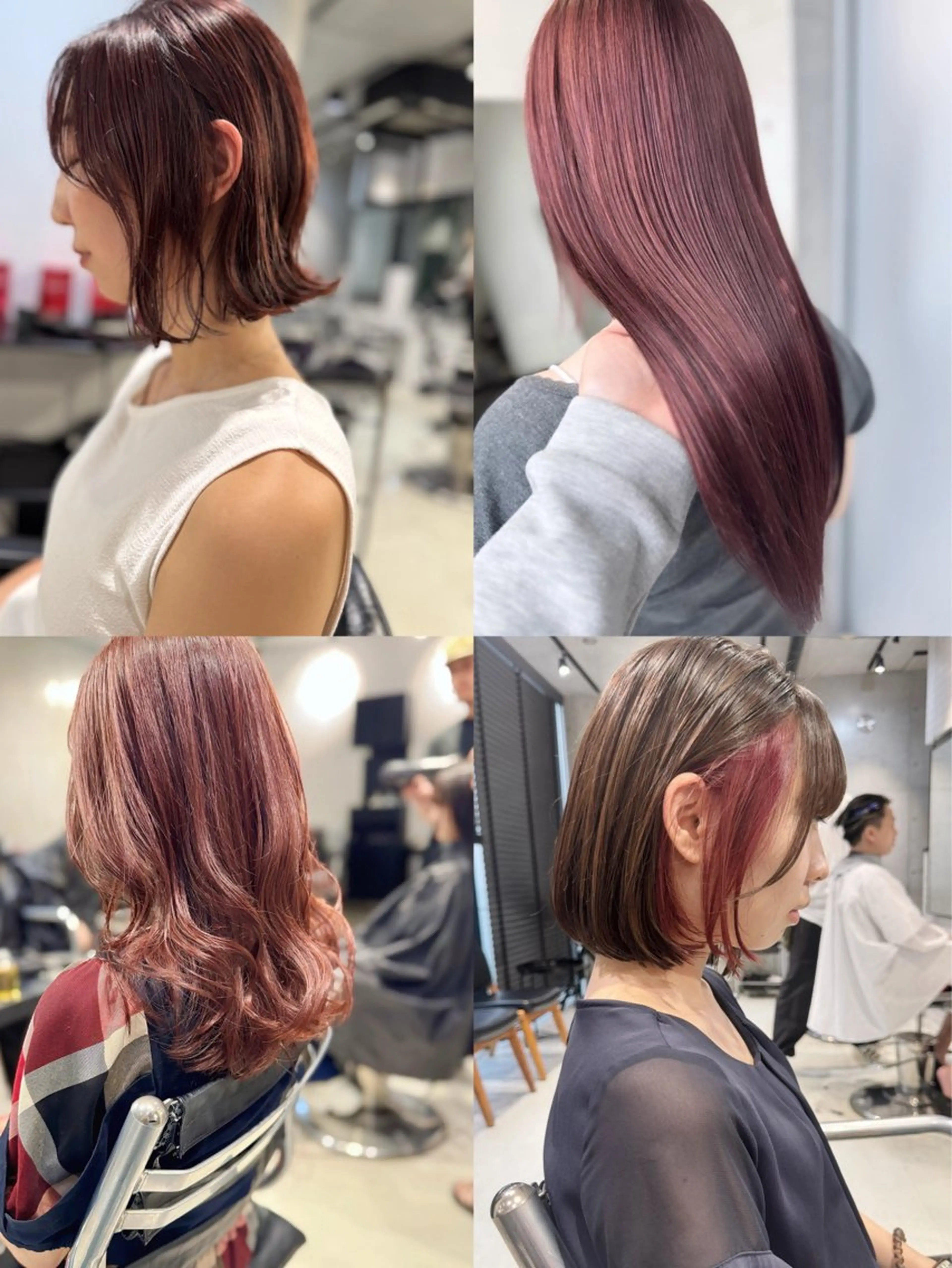 ミディアム カラー パーマ カット ヘアカラー トリートメント ヘアセット 透明感/オリーブ/ グレージュ/YUKAのヘアスタイル