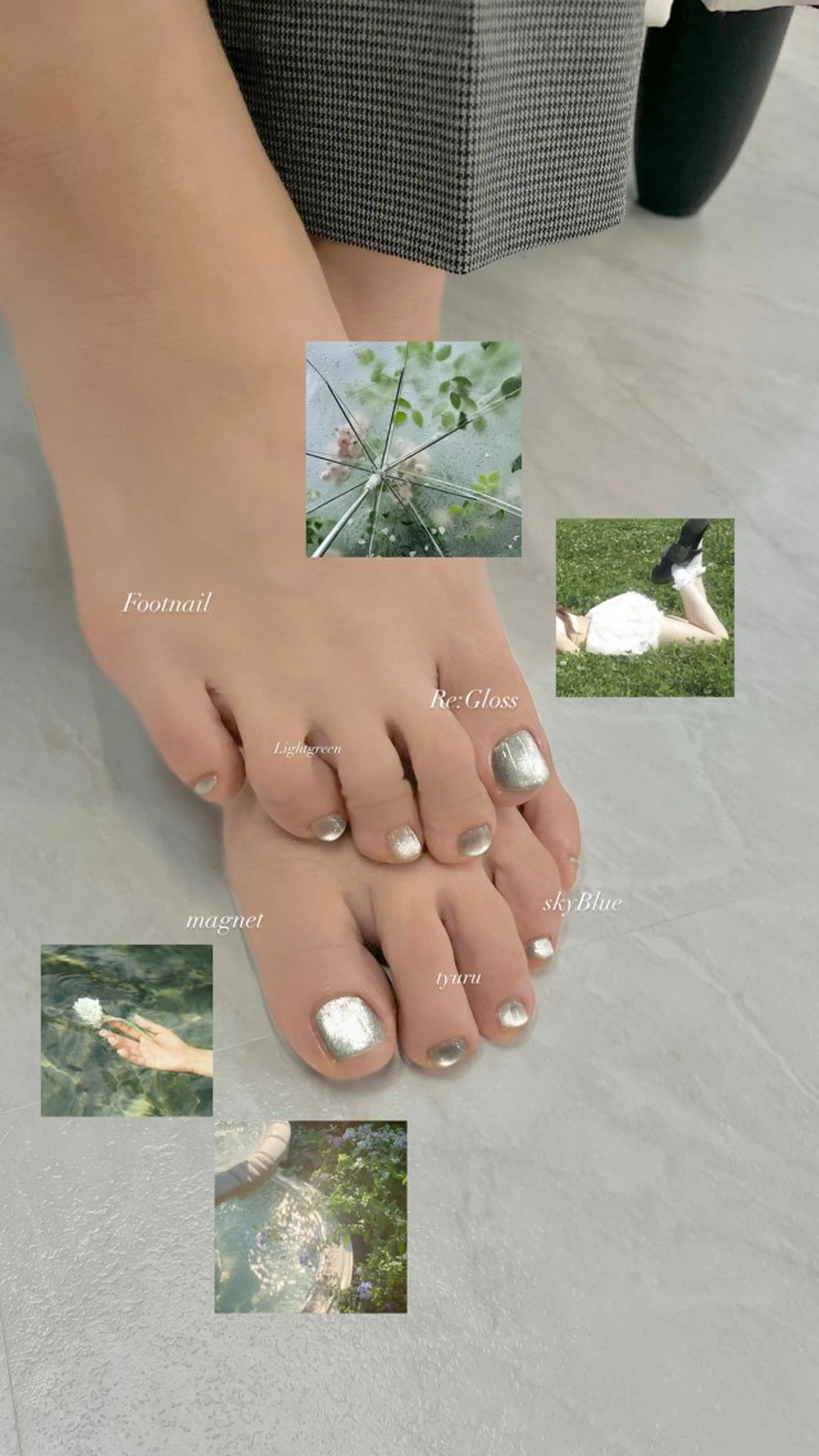 ネイル マグネットネイル ハンドネイル 佐々木 南々美のネイルデザイン