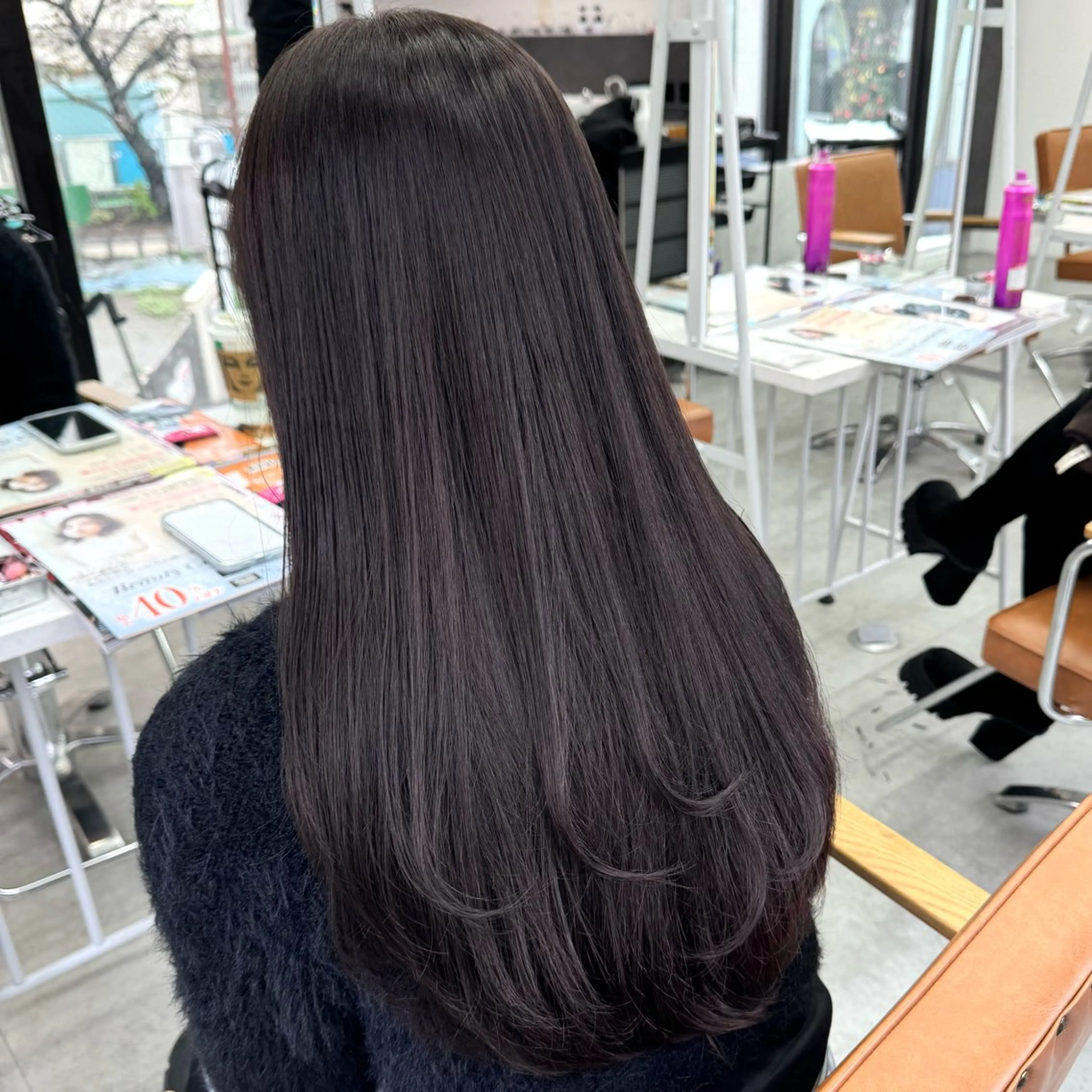 ロング カラー ヘアアレンジ ヘアカラー ブリーチなしカラー /新百合ヶ丘/安形翔のヘアスタイル