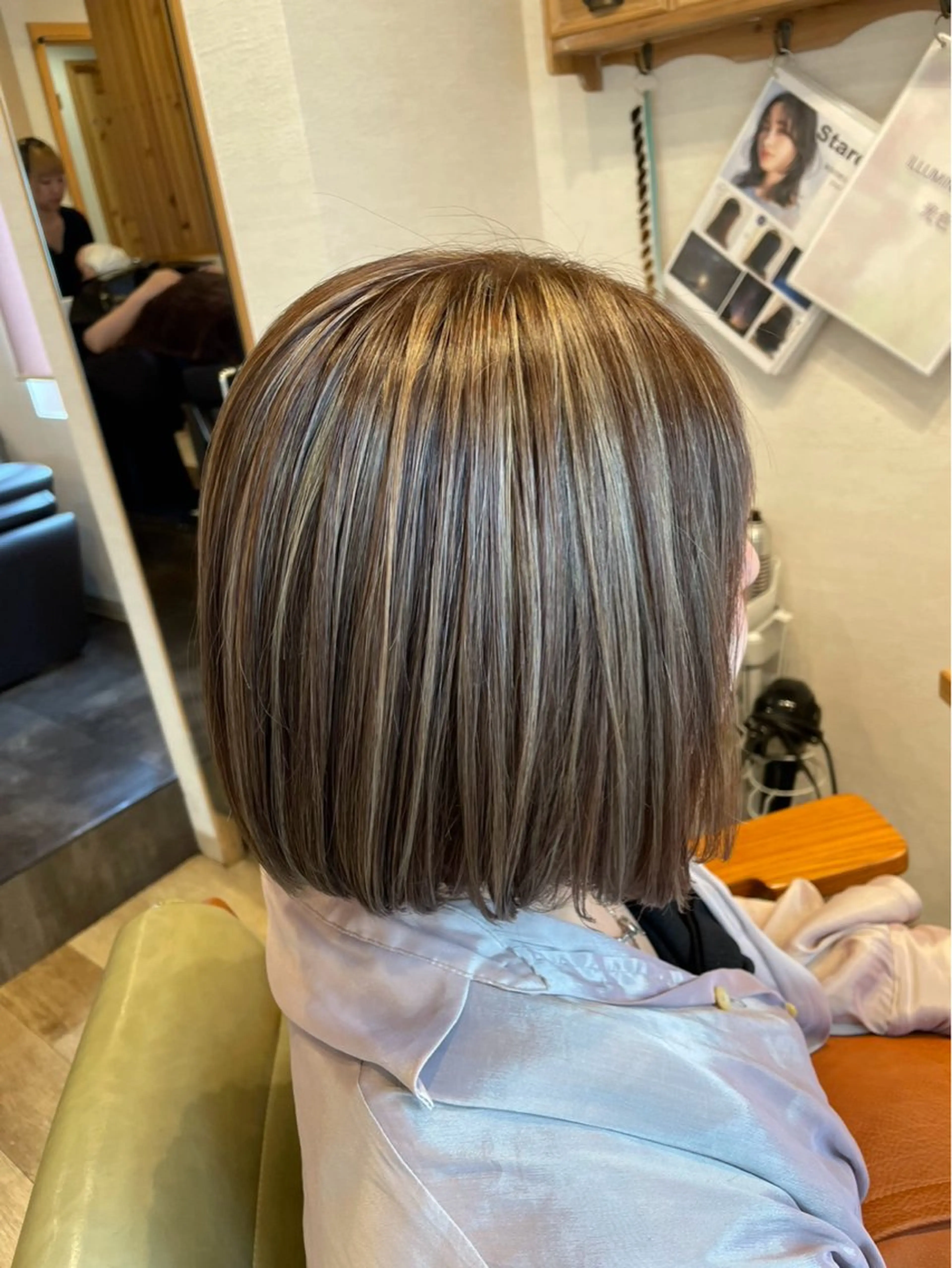 ミディアム カラー ヘアカラー トリートメント 池袋/艶カラー✖️ ☘️DEMURAのヘアスタイル