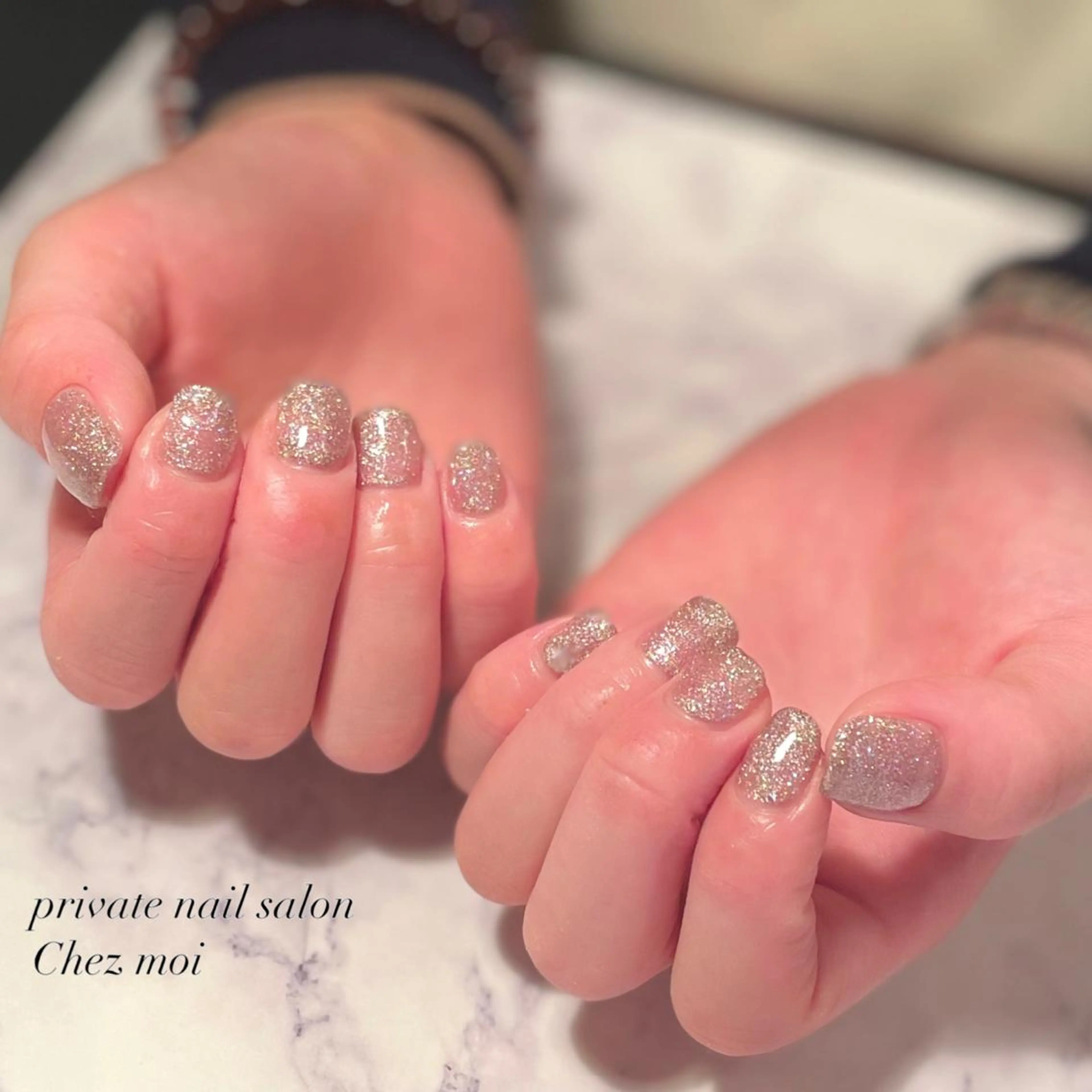 ネイル ラメ(グリッター) ワンカラーネイル KOMINE TOMOKOのネイルデザイン