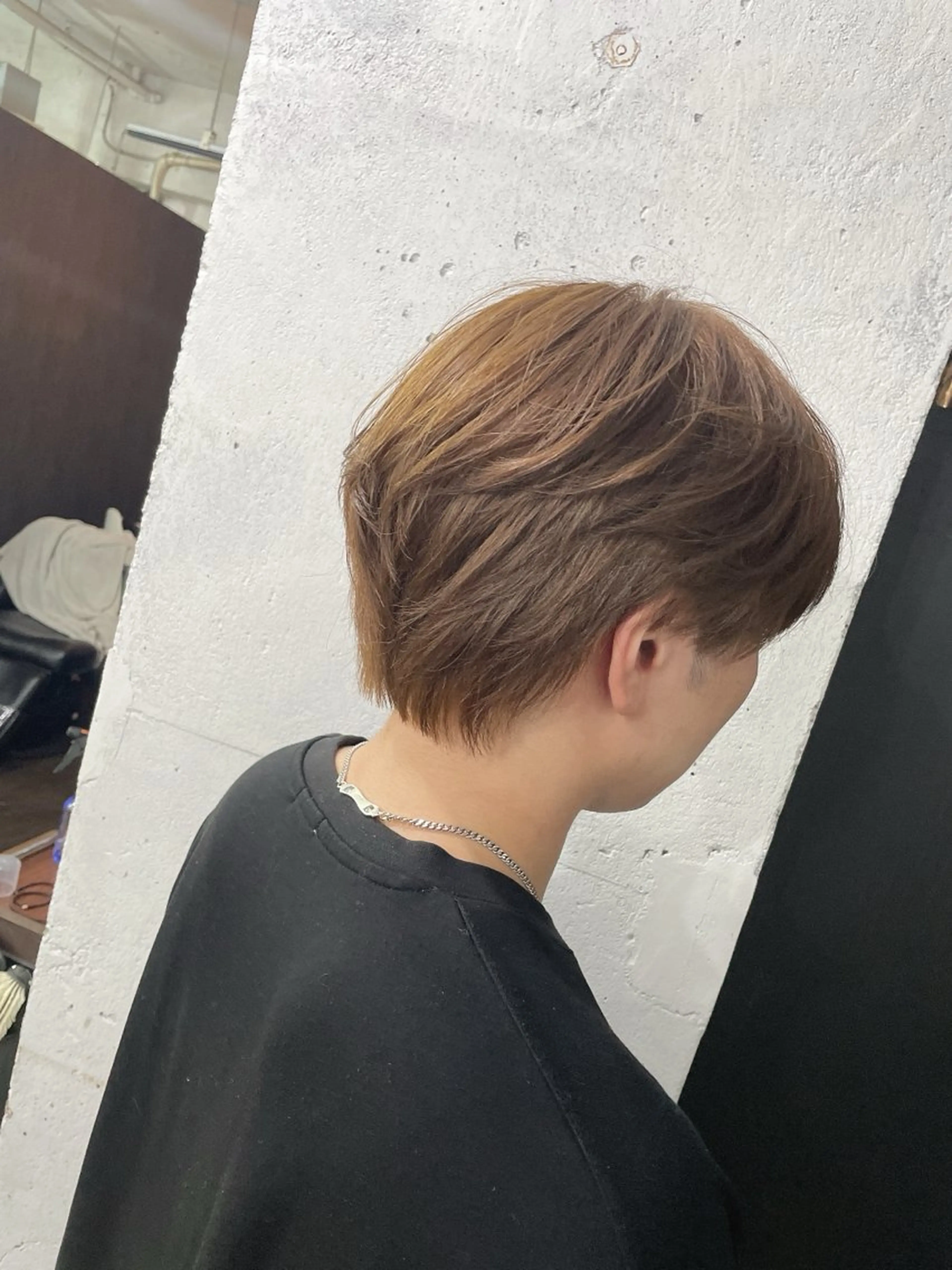 カラー メンズ メンズブリーチ ブリーチ ブラウンカラー ブリーチなしカラー カット pifdesign /yutoのヘアスタイル