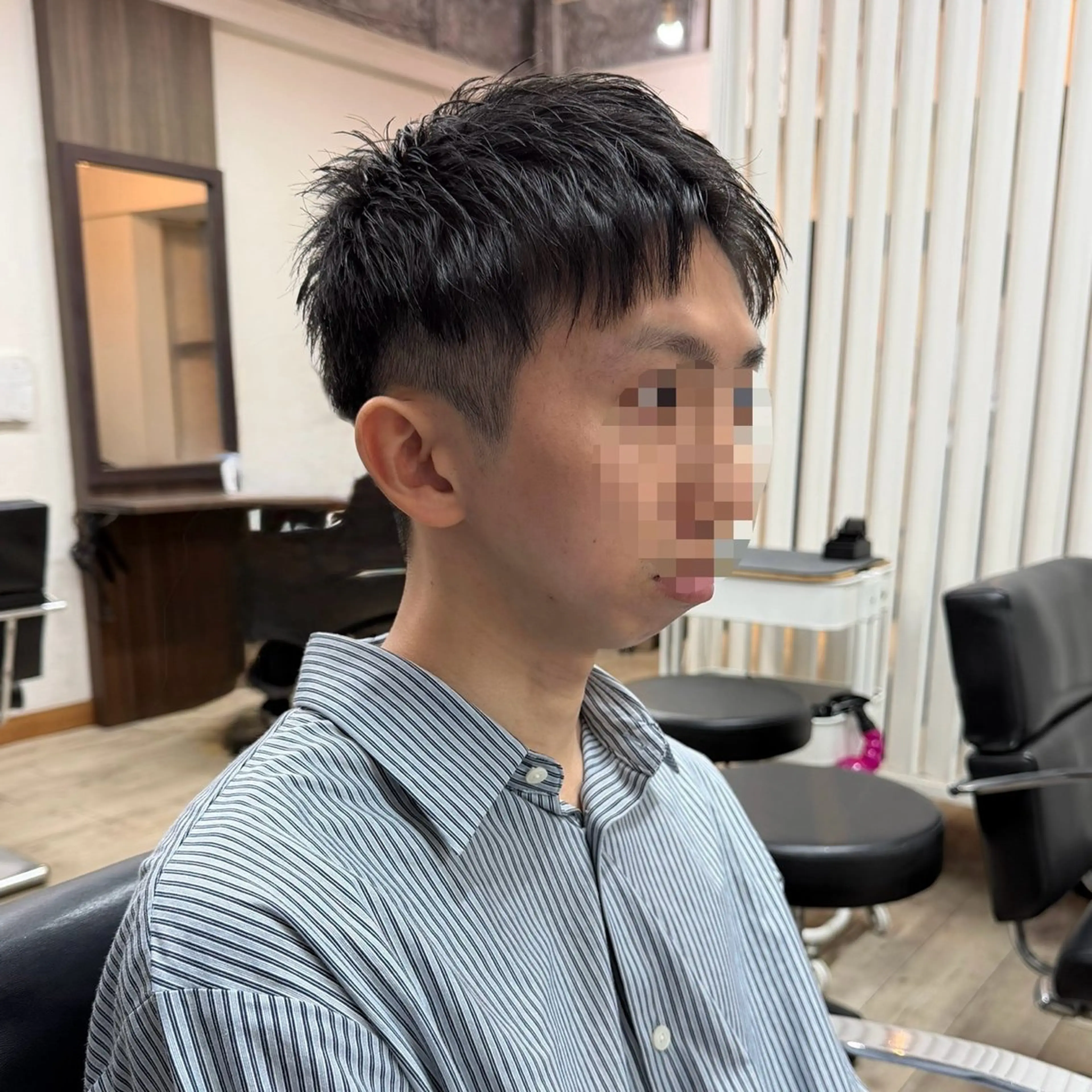 ショート メンズ アップバング カット ヘアセット 【池袋/スパイキー ショート】ⓝⓘⓜⓤのヘアスタイル