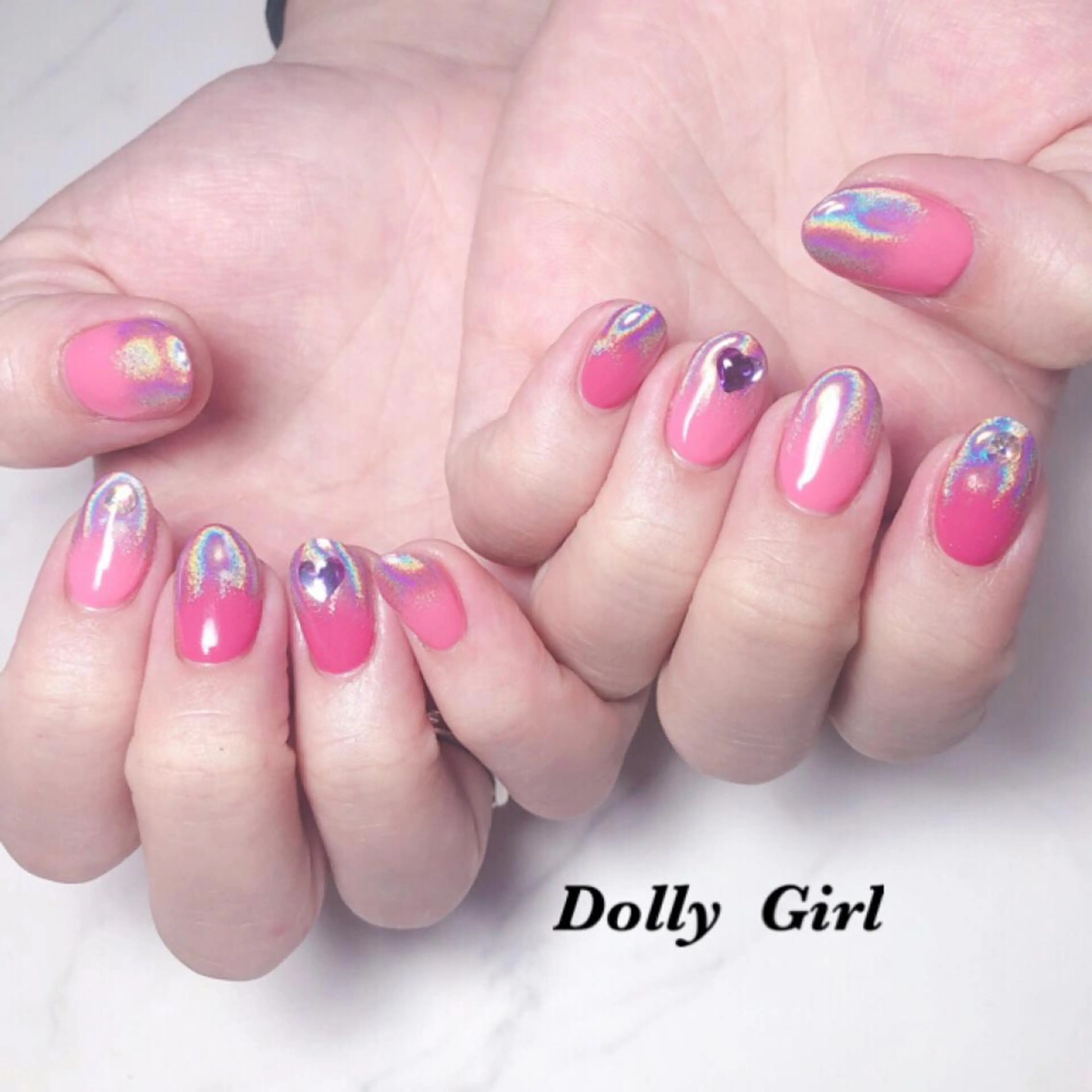 ネイル ミラーネイル DollyGirl KYOKOのネイルデザイン