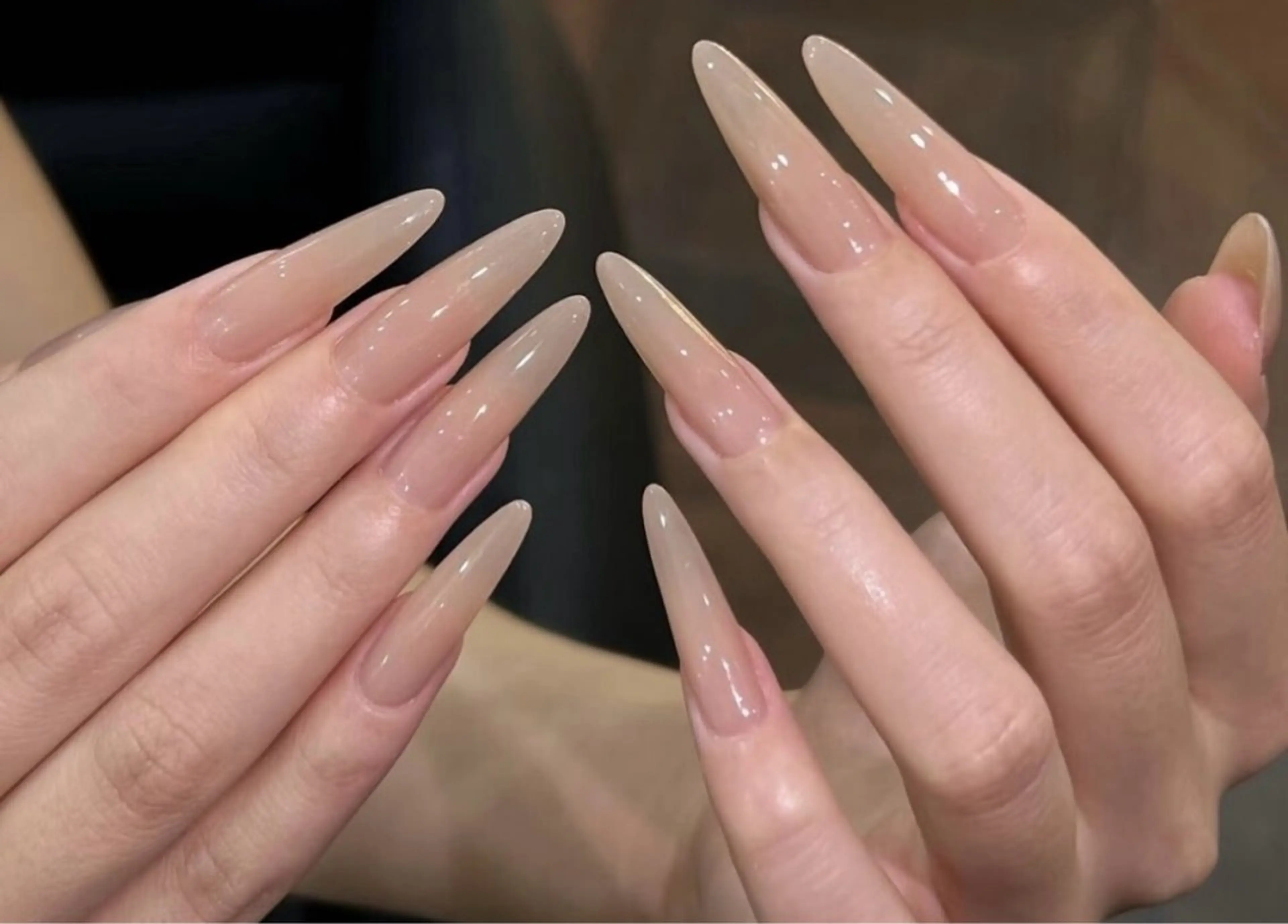 【オフなし】長さだしワンカラーネイル💅🏻(甘皮ケア付き)4980円の写真