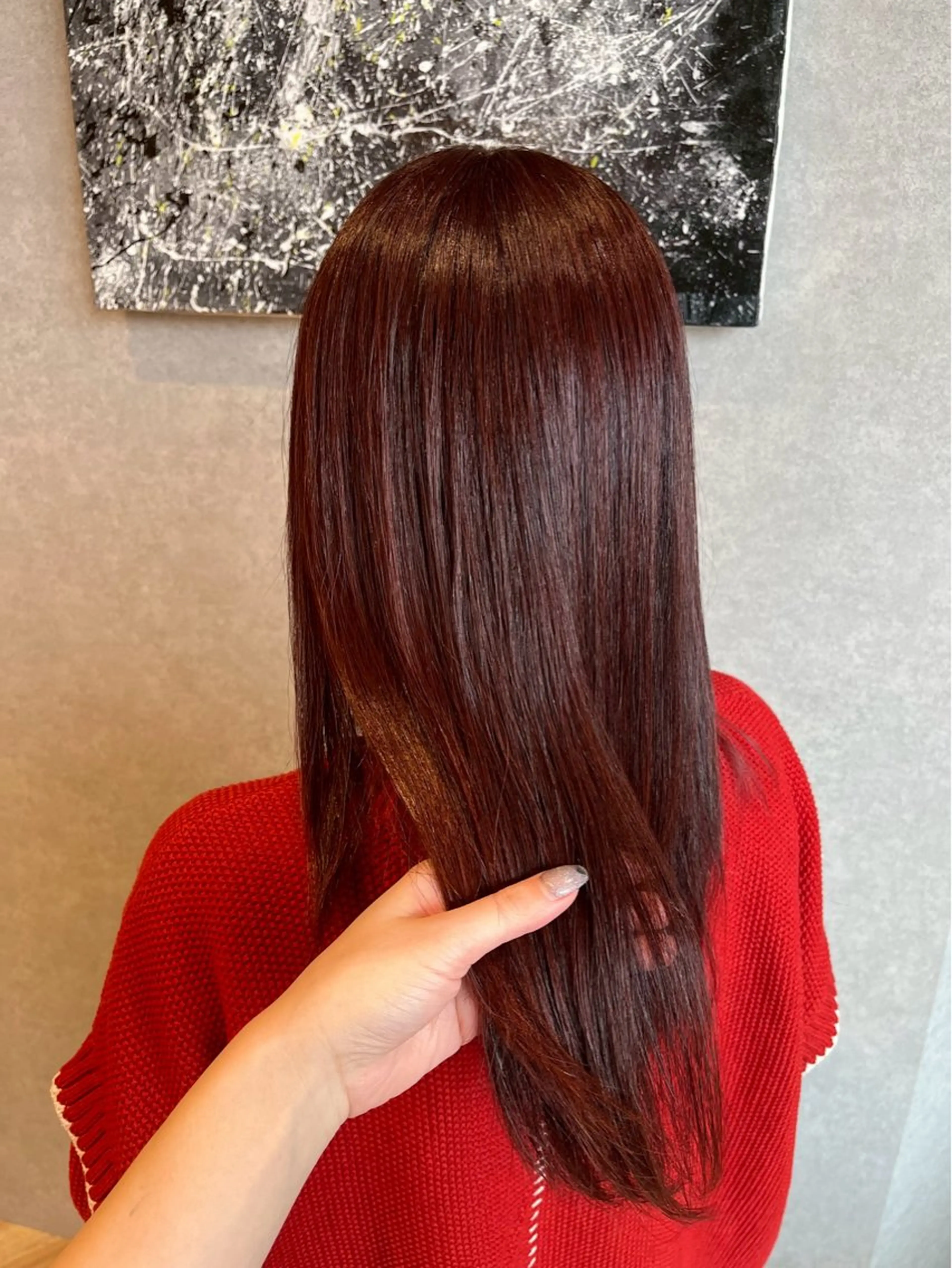 セミロング カラー カットモデル𓍲艶髪 🫧秋積日向のヘアスタイル