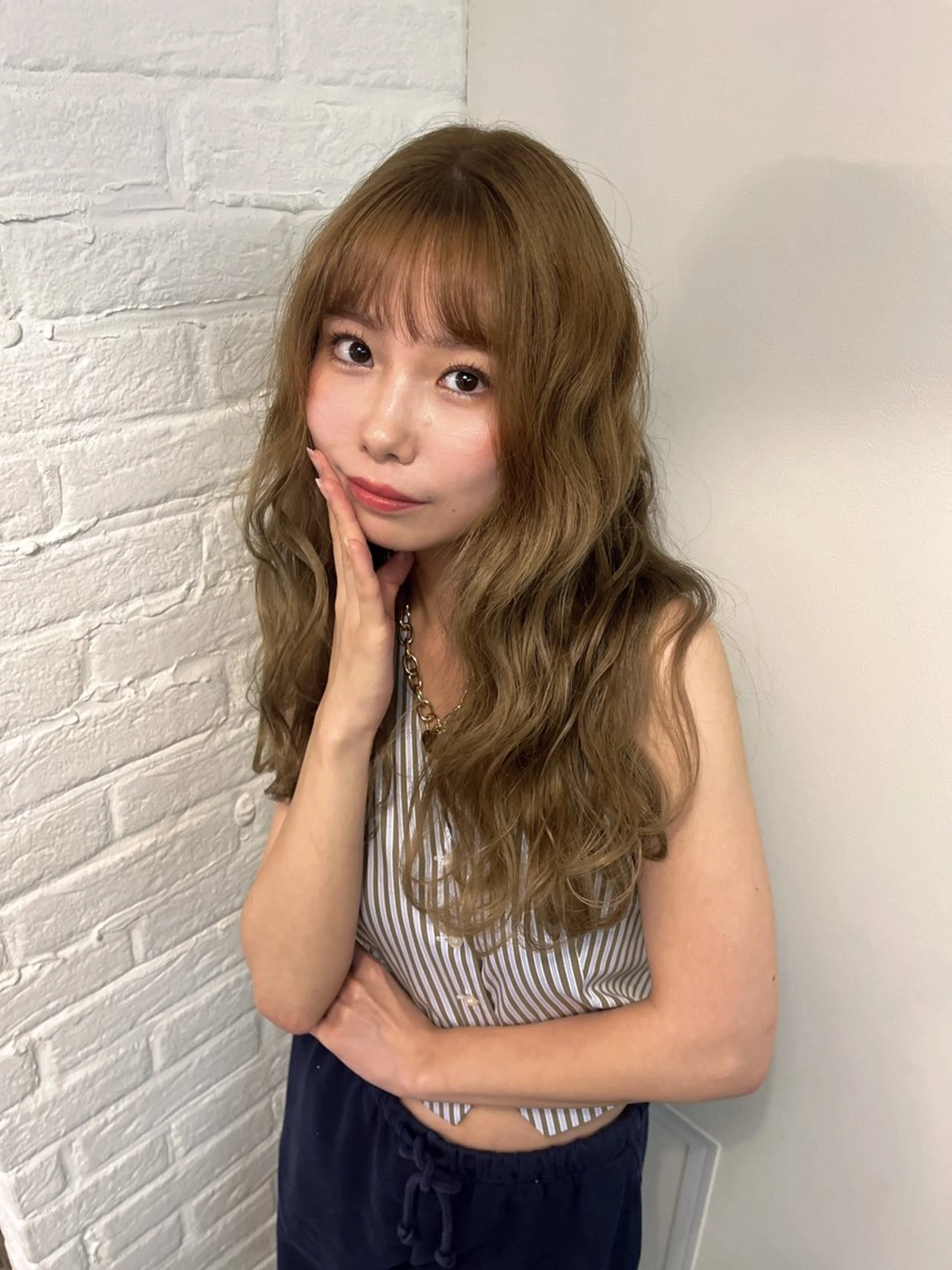 ロング カラー 美咲🤎 /艶カラー /ハイライトカラーのヘアスタイル