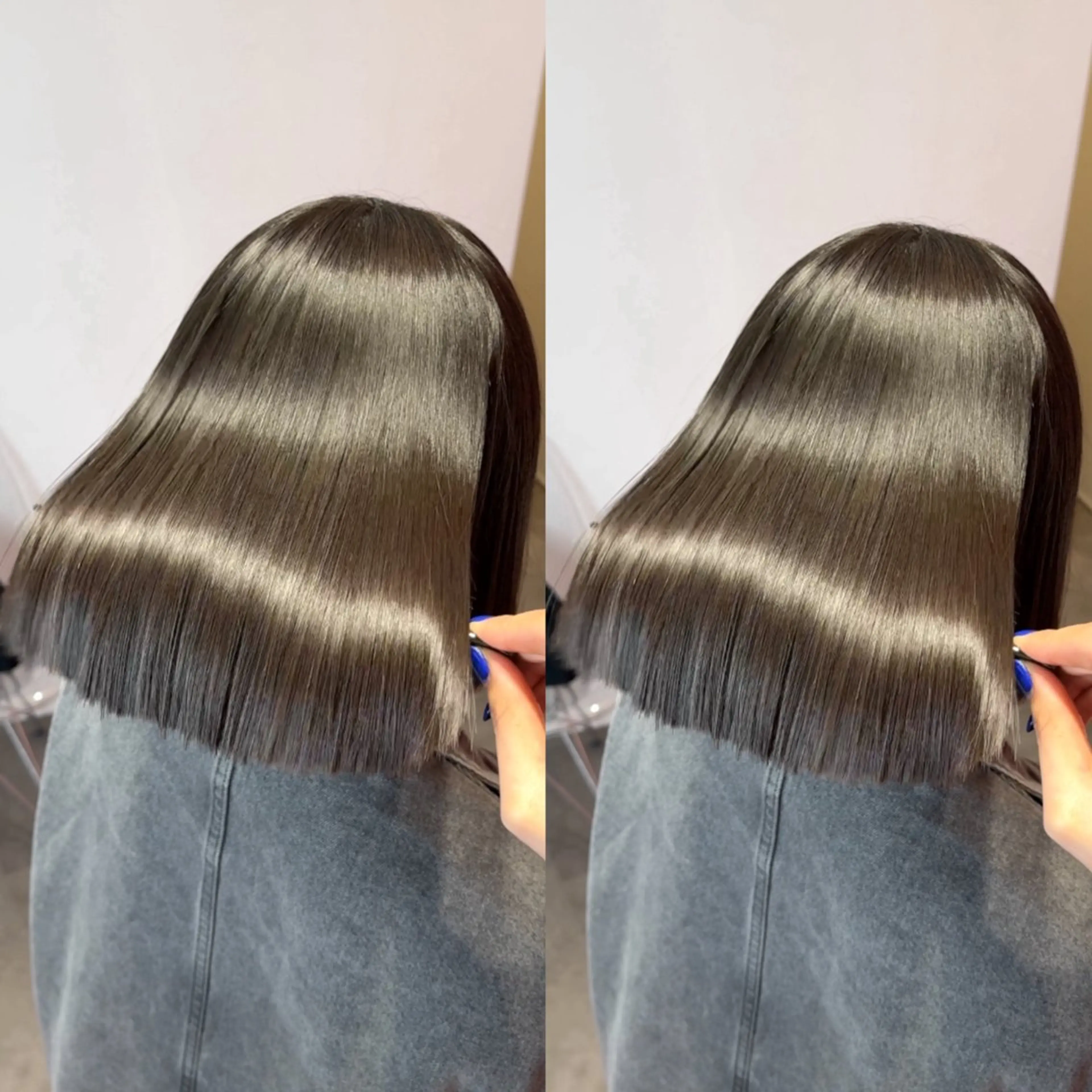 ショート カラー カット ヘアカラー 縮毛矯正 トリートメント 莉乃/縮毛矯正/髪質 改善/艶カラーのヘアスタイル