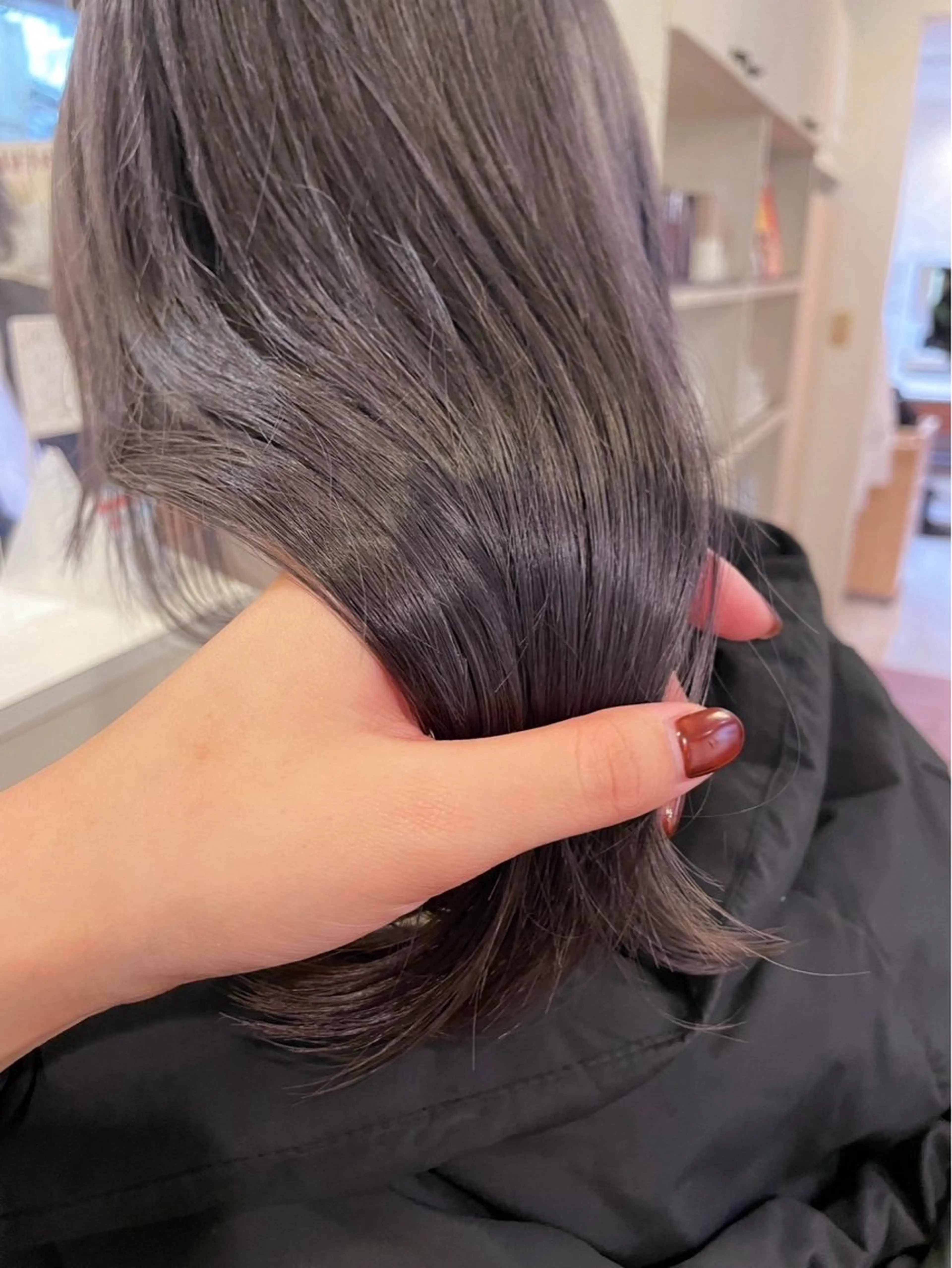 ミディアム カラー 縮毛矯正/髪質改善 riwaのヘアスタイル