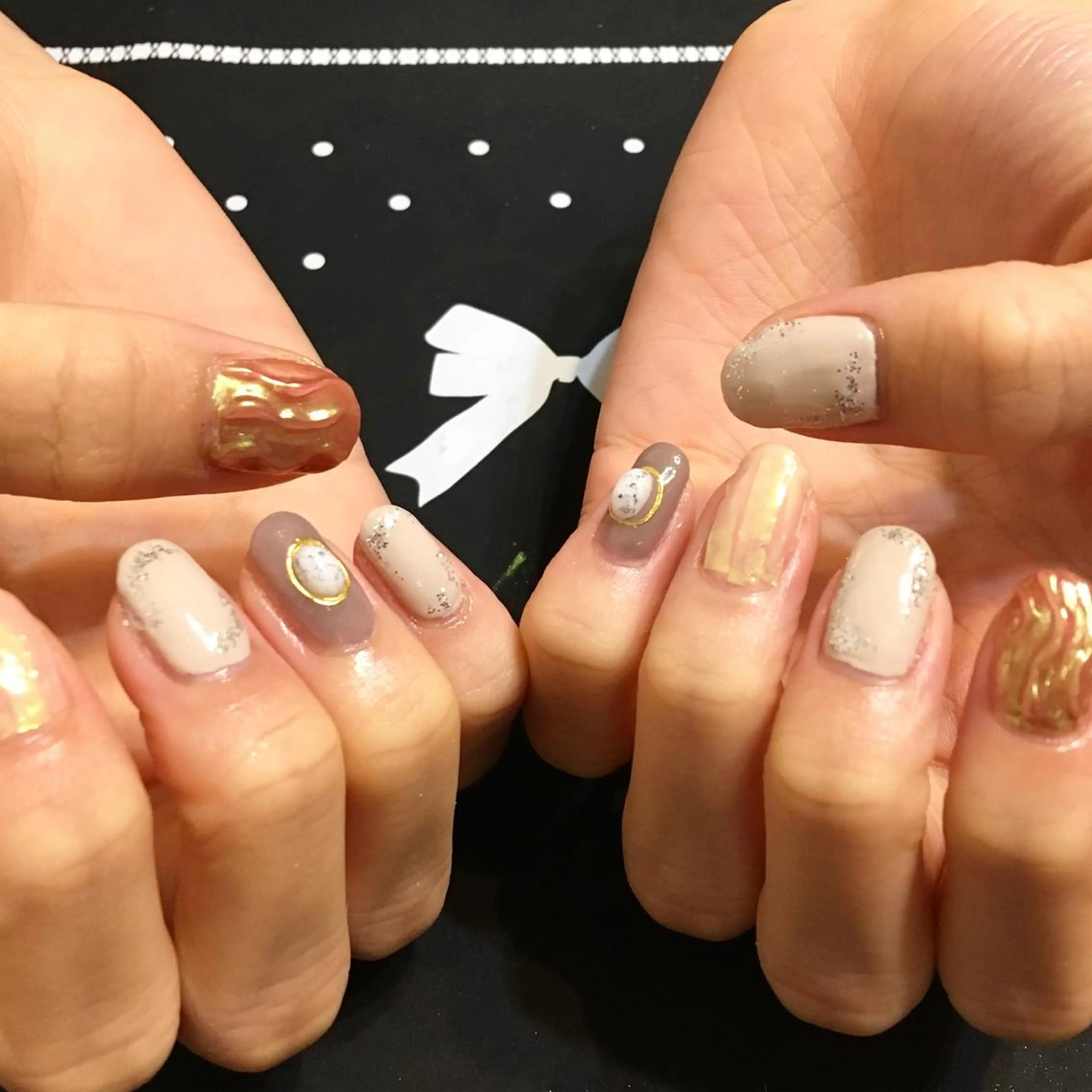 ネイル 成人式 ニュアンスネイル ハンドネイル 🌈KANÅKO 🌈のネイルデザイン