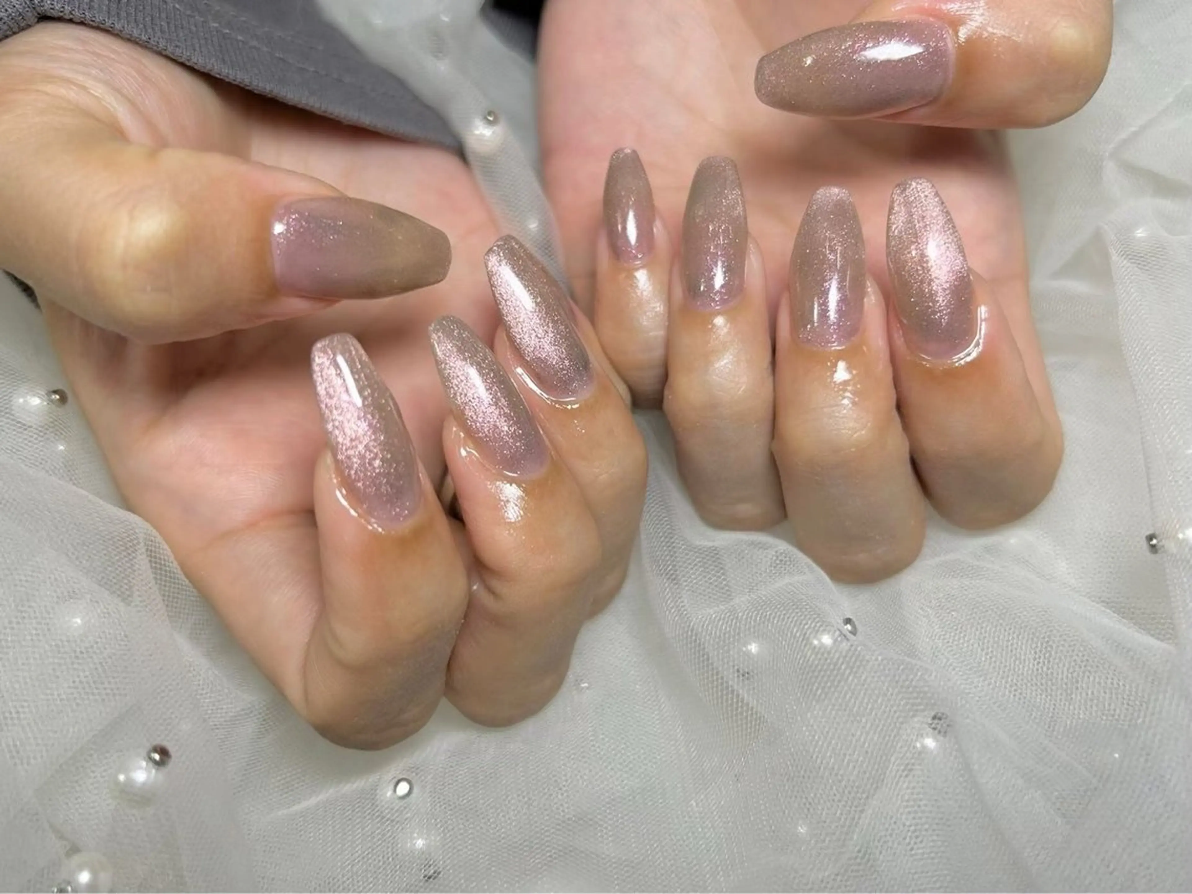 マグネットネイル撮影モデル《仕上がりお爪2cm以上》の写真