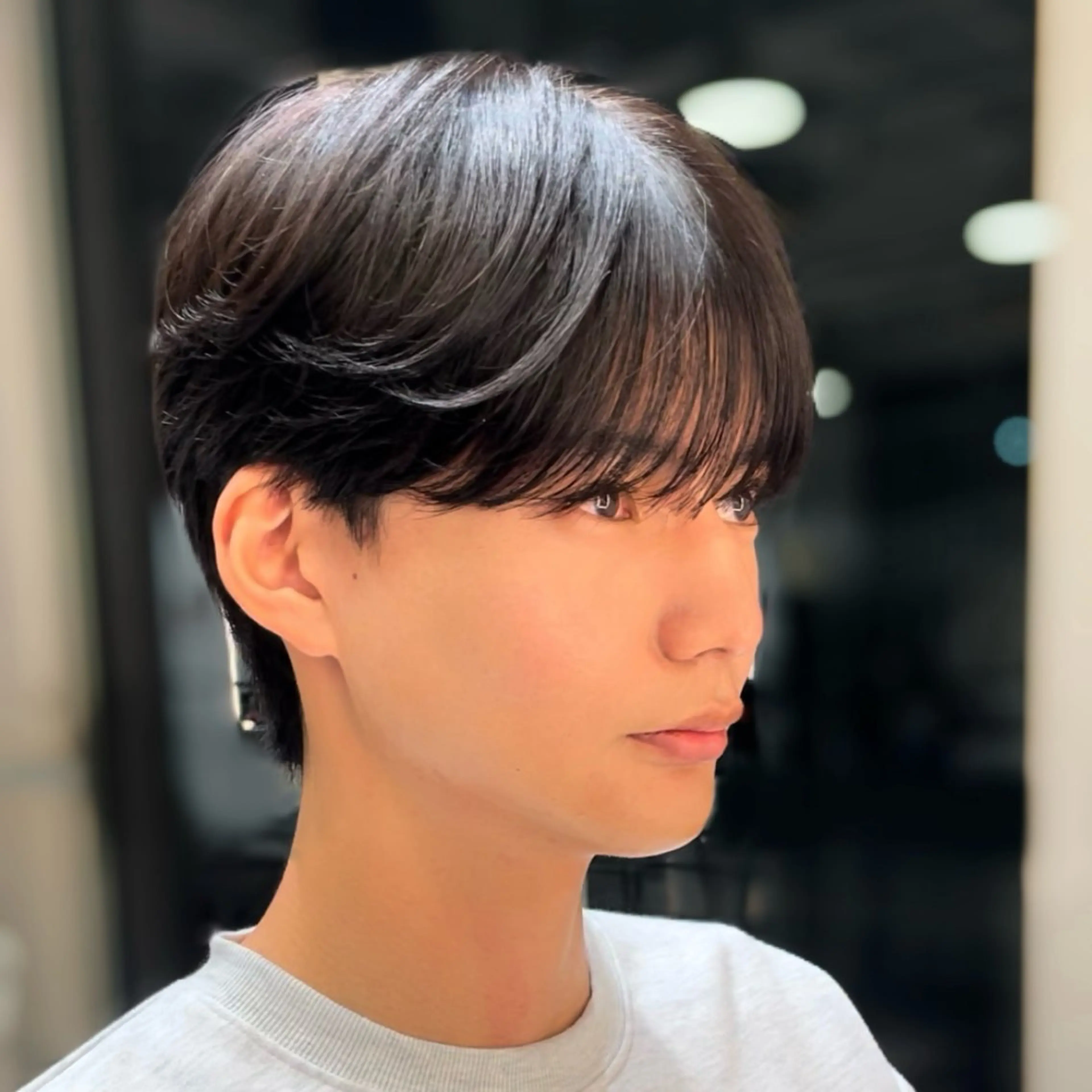 シースルーバングカット＋ニュアンスパーマ＋保湿トリートメントの写真