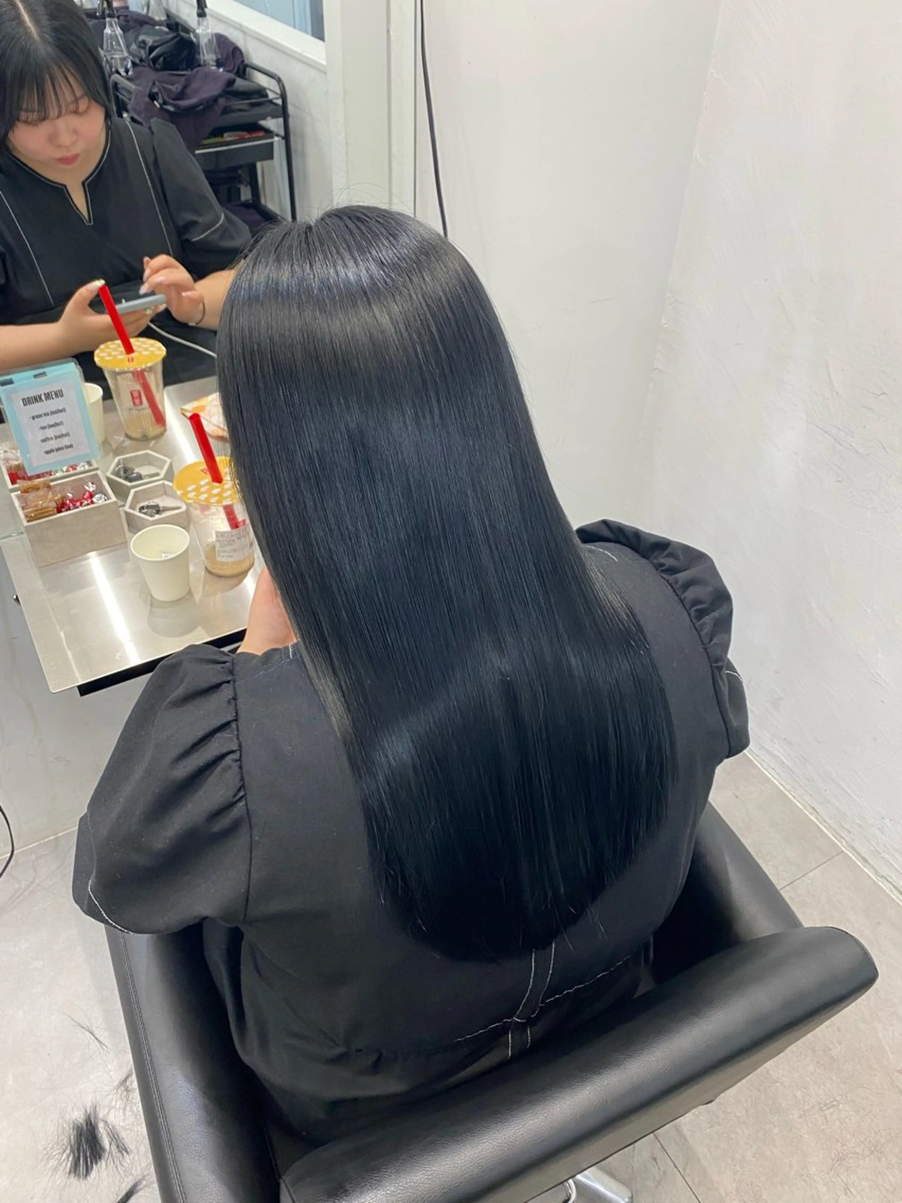 ロング カット ヘアカラー 縮毛矯正 トリートメント 艶髪/縮毛矯正/ Core mikuaのヘアスタイル