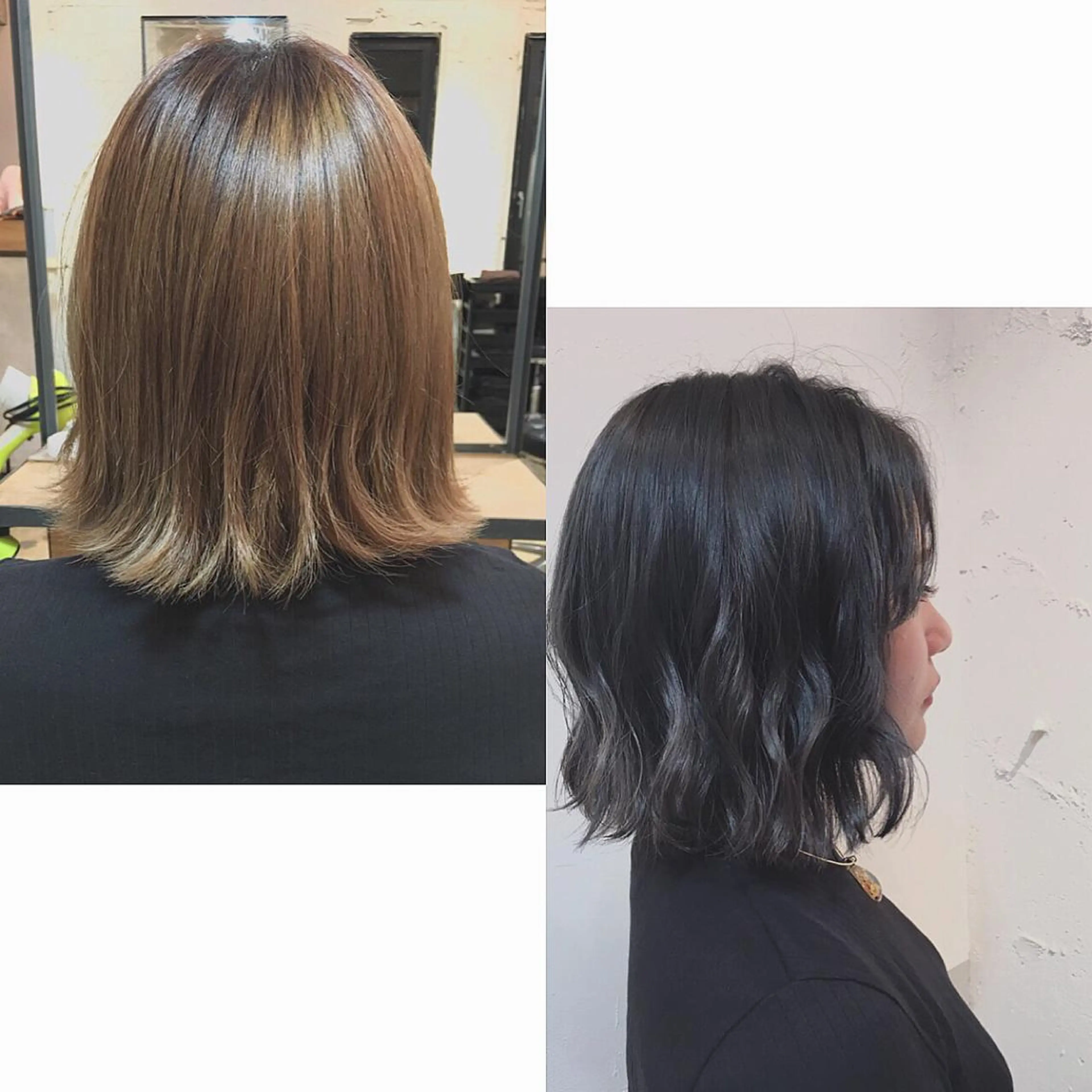 カラー 透明感カラー ダークグレー ダークグレージュ グレージュ 飯嶋 彩奈のヘアスタイル