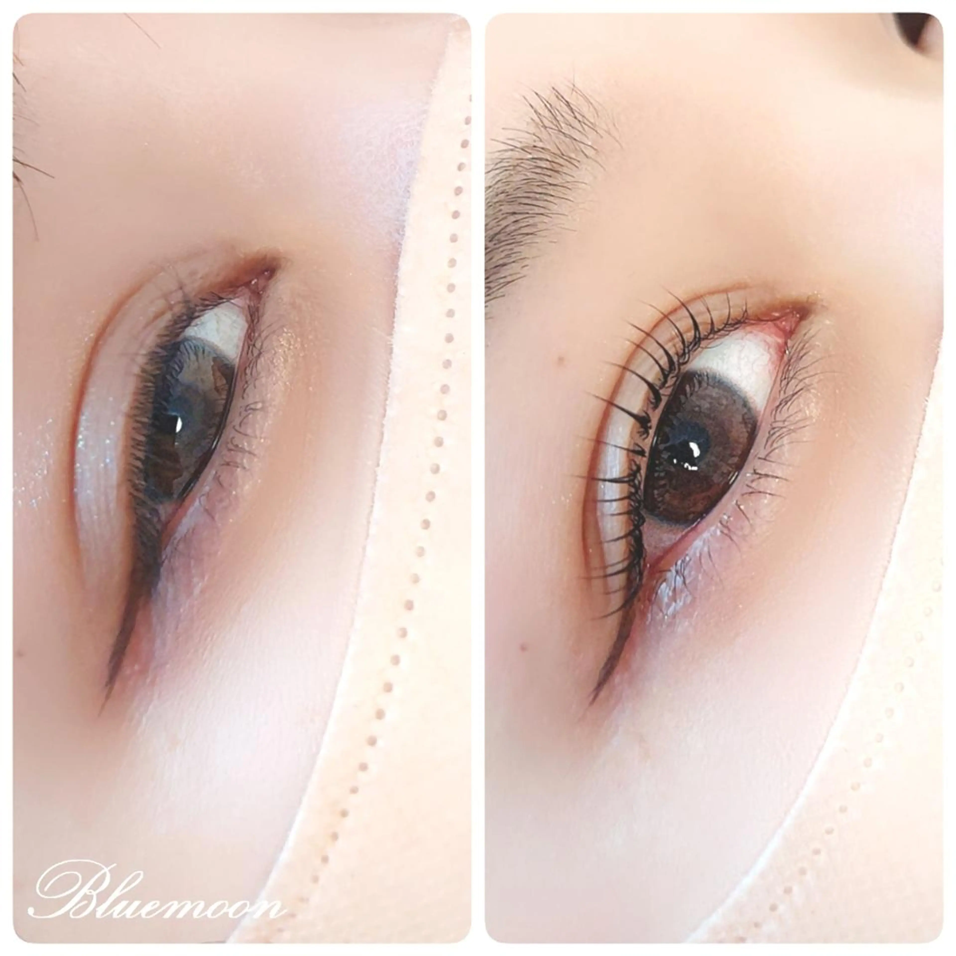 マツエク・マツパ ナチュラル Blue moonのマツエク・マツパデザイン