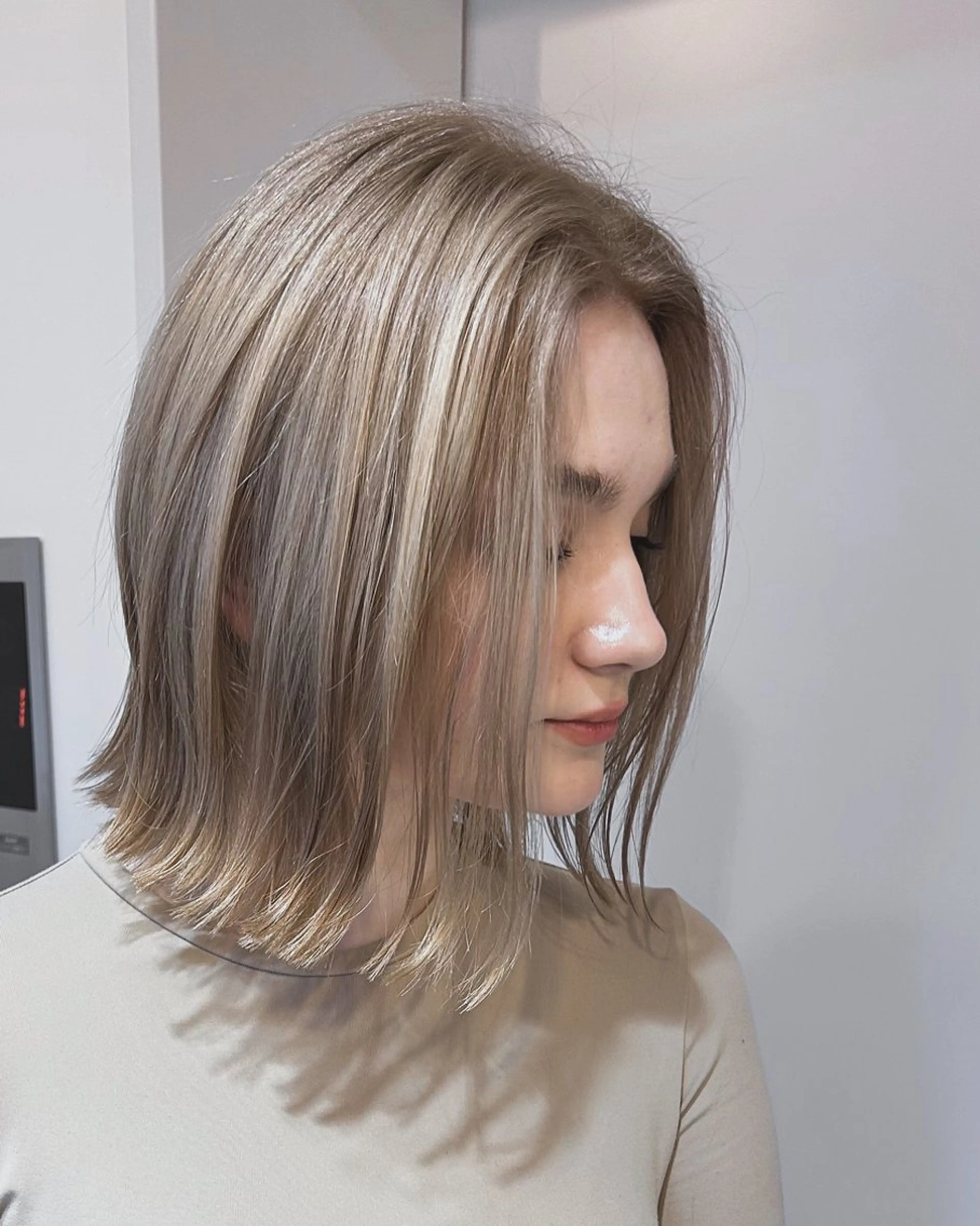 ミディアム カット ヘアカラー トリートメント topstylist 満足度⭐️堀川星哉のヘアスタイル