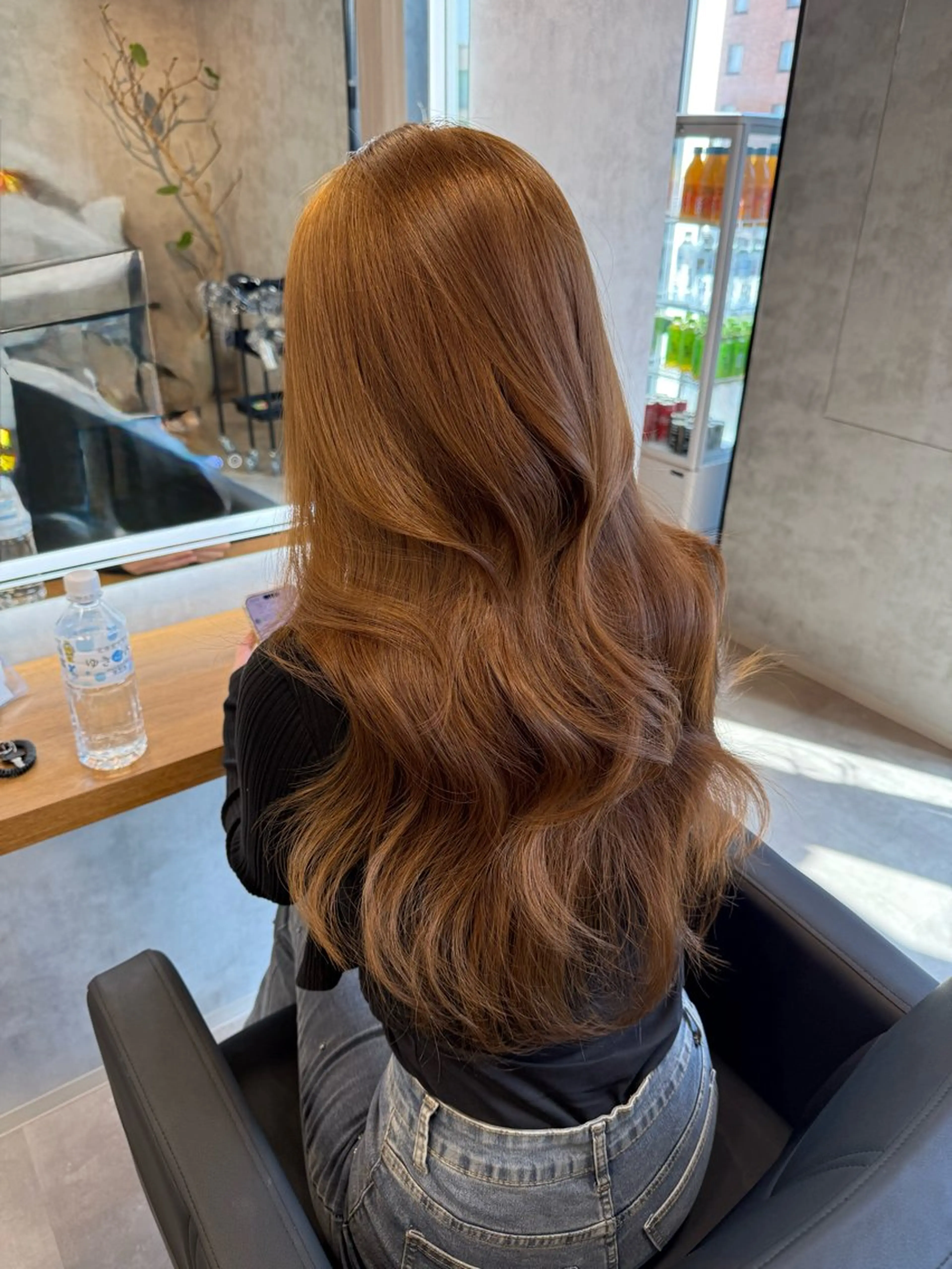 ロング カラー ヘアアレンジ カット ヘアカラー トリートメント ヘアセット レイヤー×透明感カラ ーHAYATOのヘアスタイル