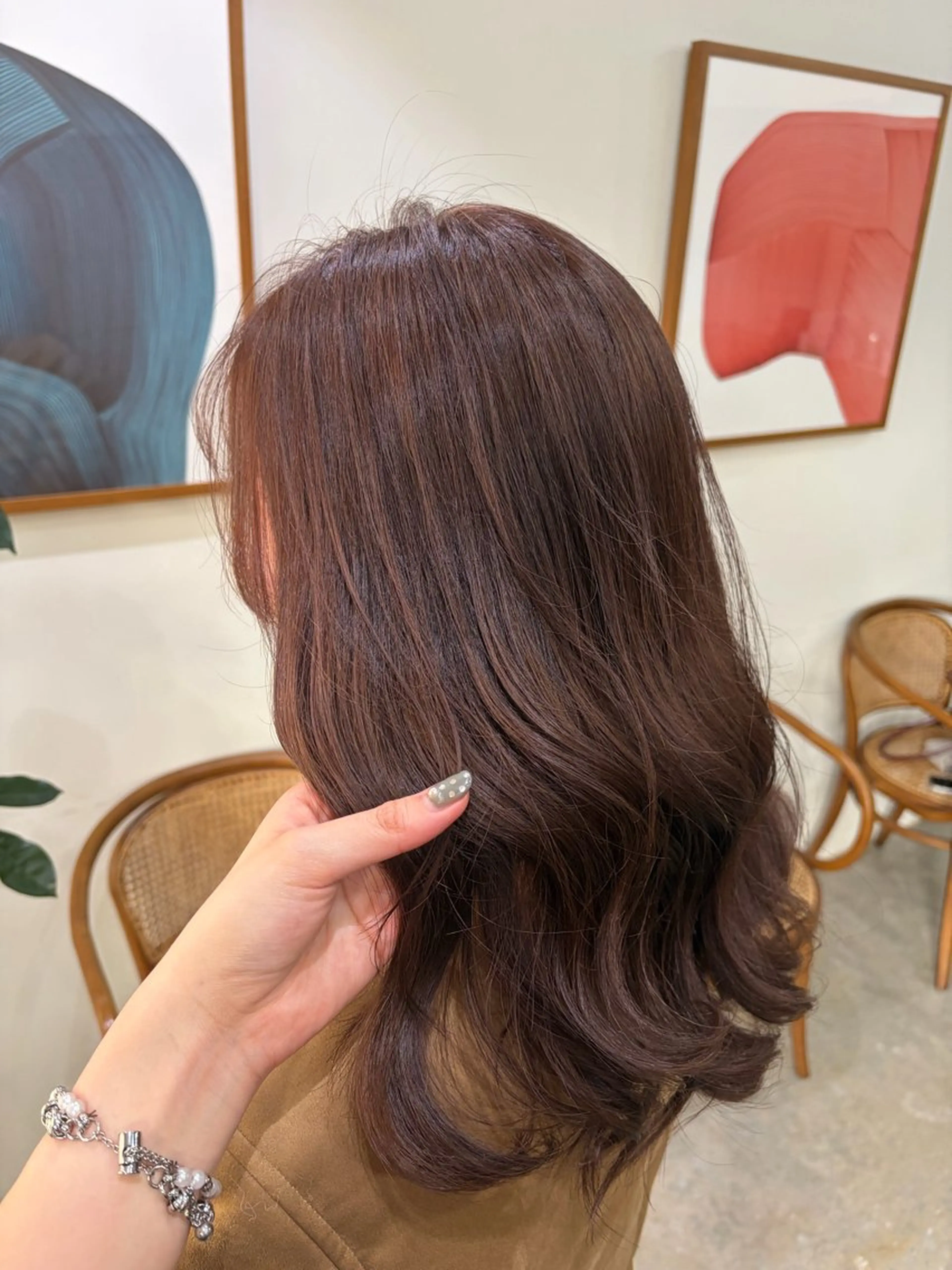 カラー ベージュカラー ブラウンカラー ピンクカラー ピンクベージュ ヘアカラー honoka uemuraのヘアスタイル