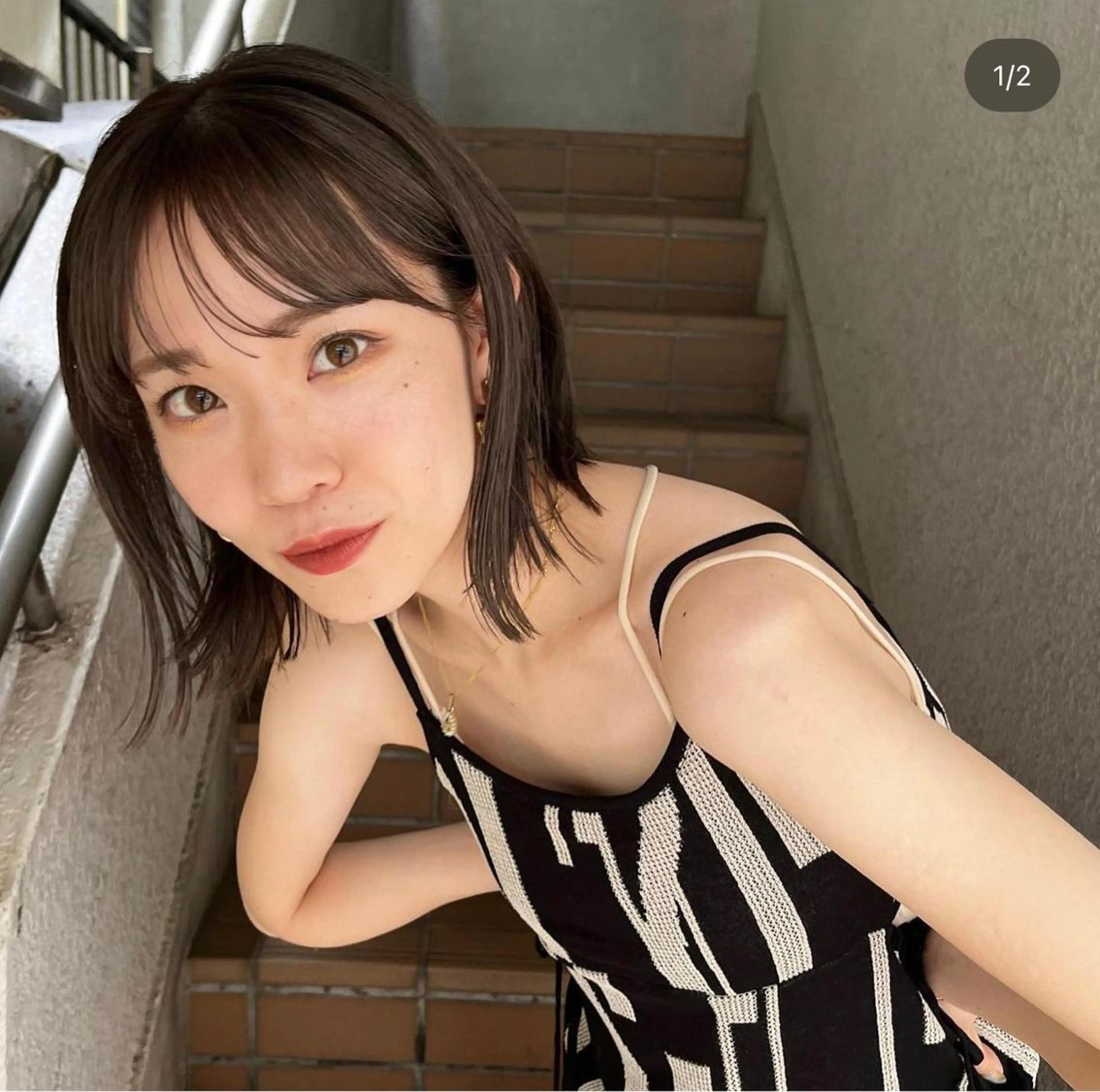 ✨ミニモ限定✨【 プレミアム縮毛矯正＋+カット＋透明感カラー 】優しい薬剤で艶々に💞ヘアメンテナンスフルメニュー🍎の写真