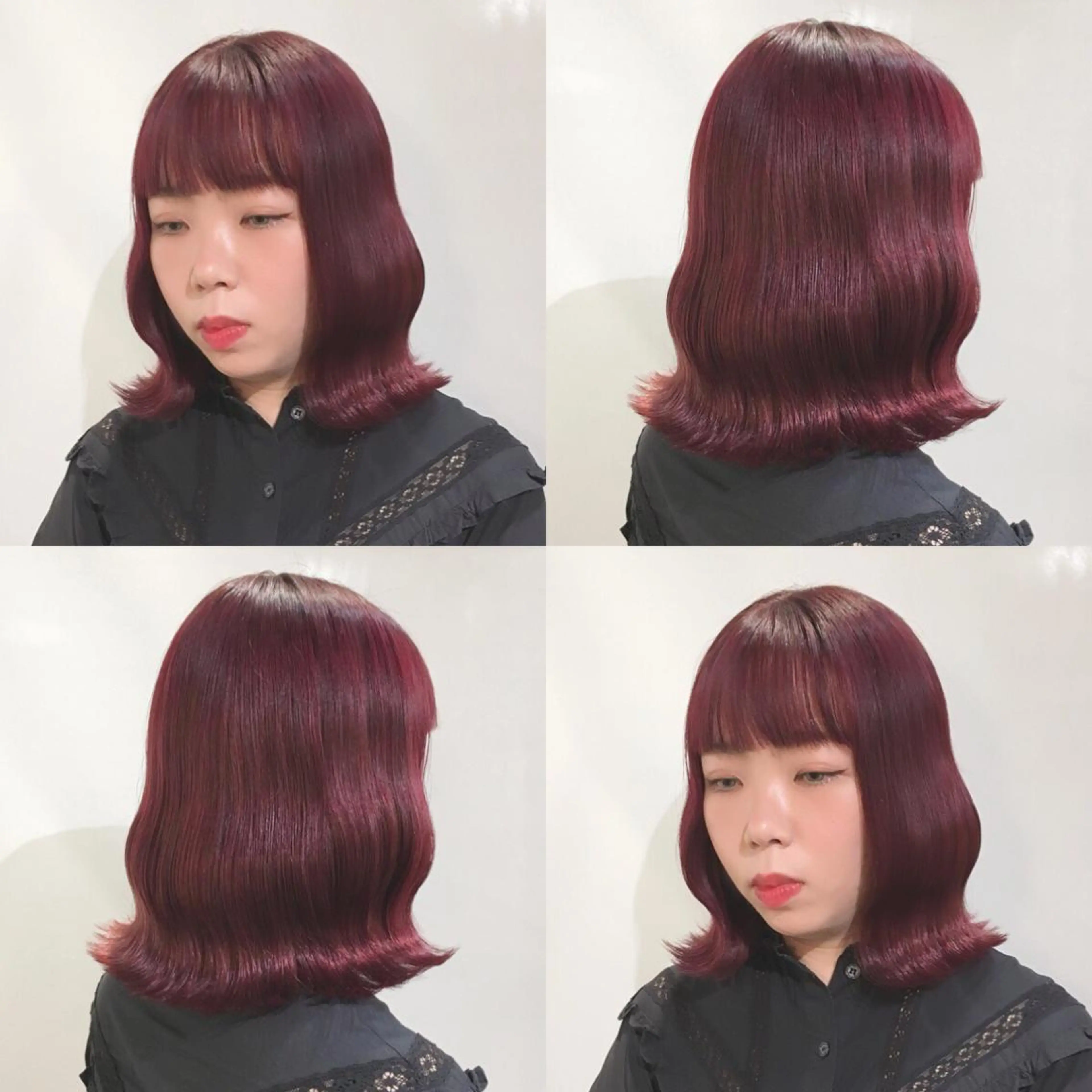 ミディアム カラー ヘアアレンジ 柔らか垢抜けｶﾗｰと ｶｯﾄ🫧ASUKAのヘアスタイル