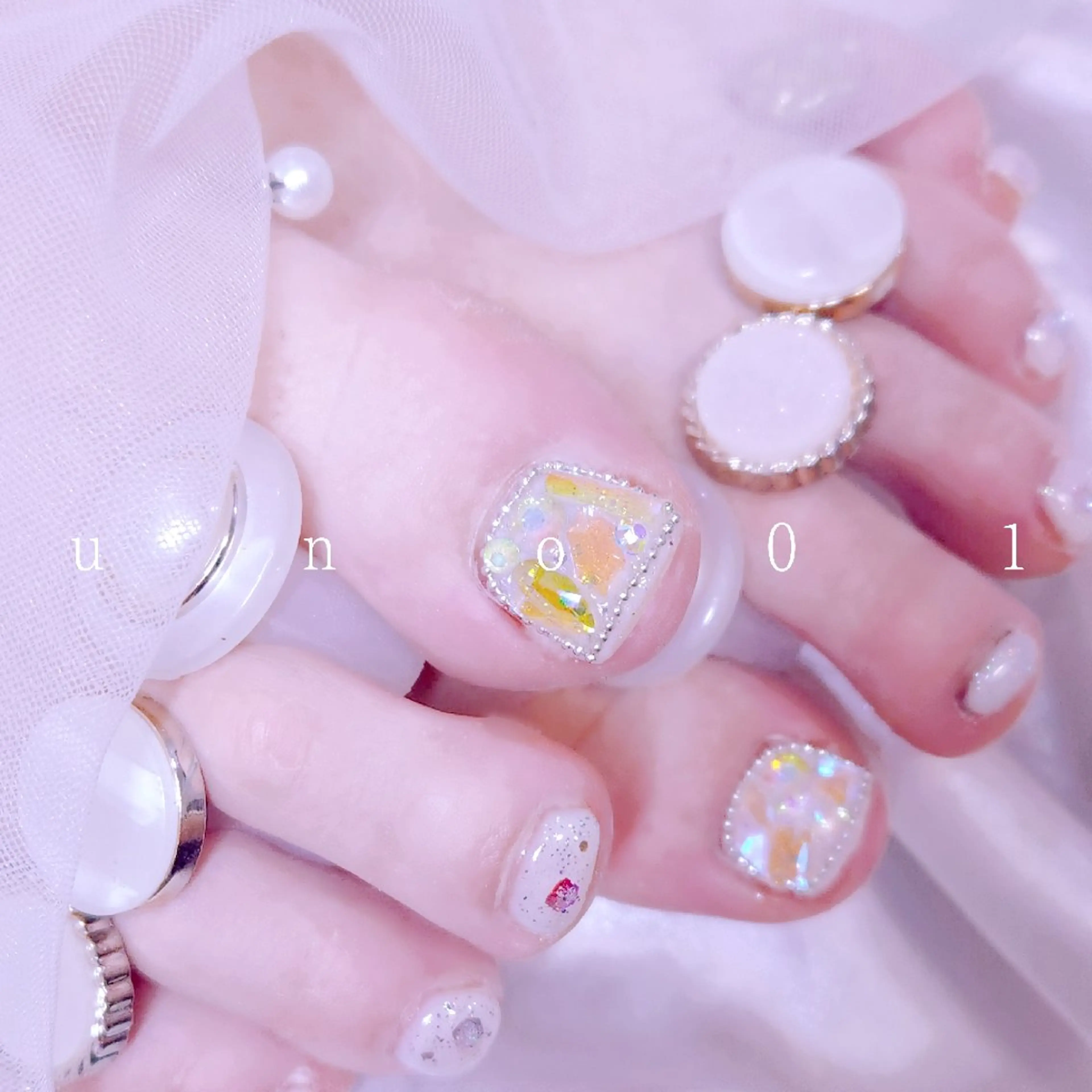 ネイル 梅田🦄中崎町🩵 u n o 0 1のネイルデザイン