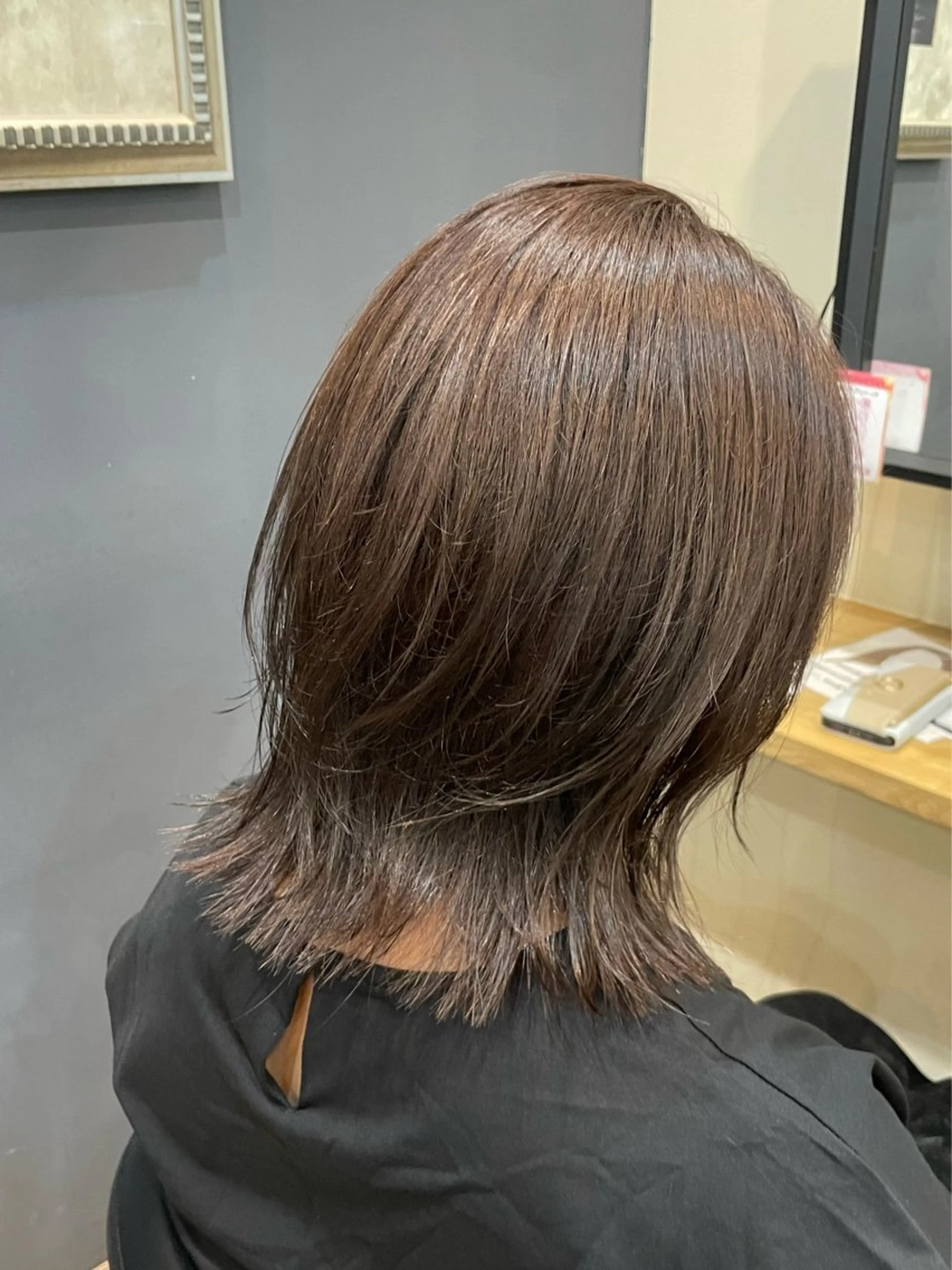 ショート ボブレイヤー ボブ レイヤーカット カット トリートメント 鎌取/透明感カラー /ボブ/顔まわりのヘアスタイル