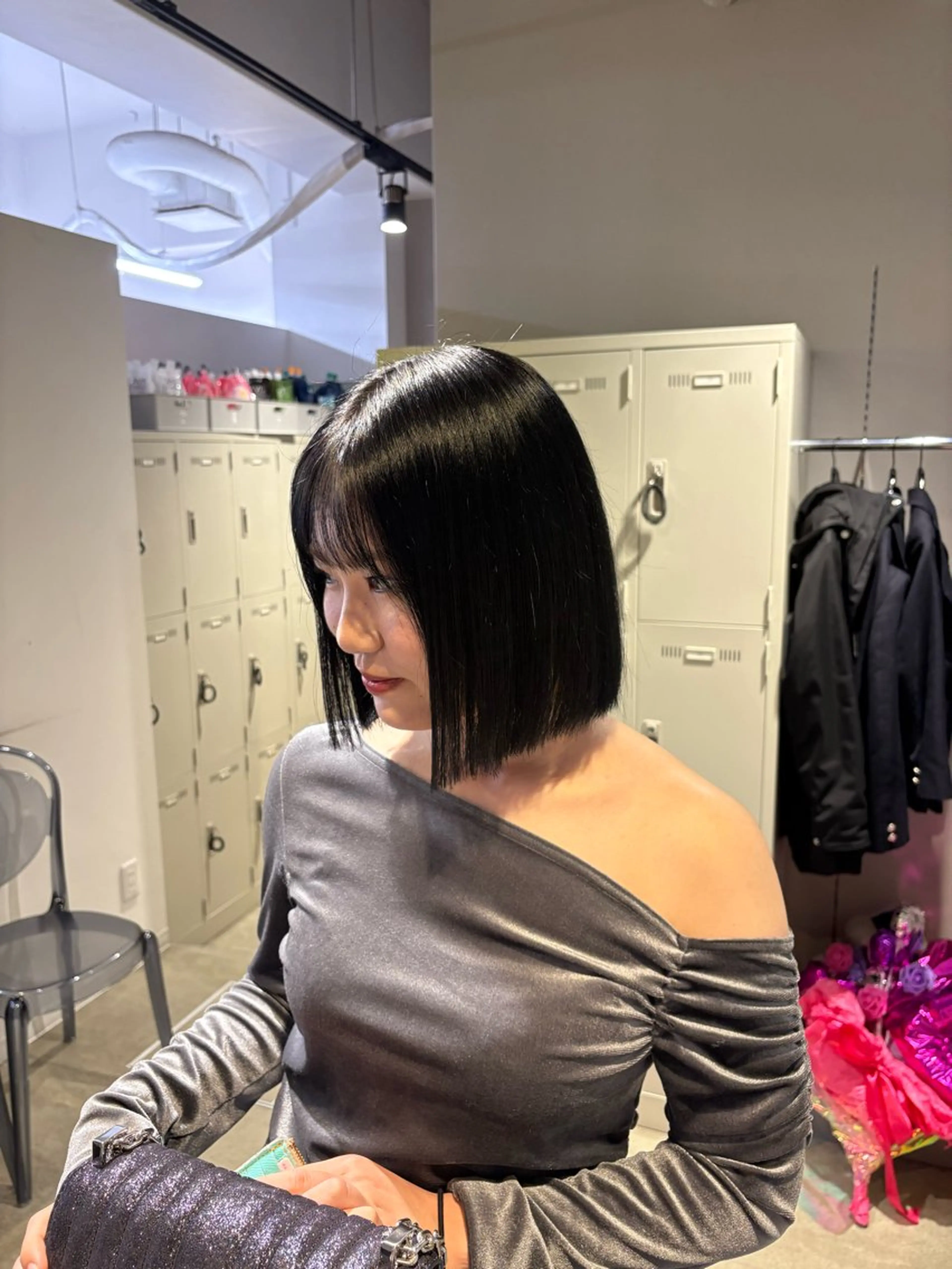 カラー ヘアカラー トリートメント 透明感ベージュ🤎 ナチュラルレイヤーのヘアスタイル