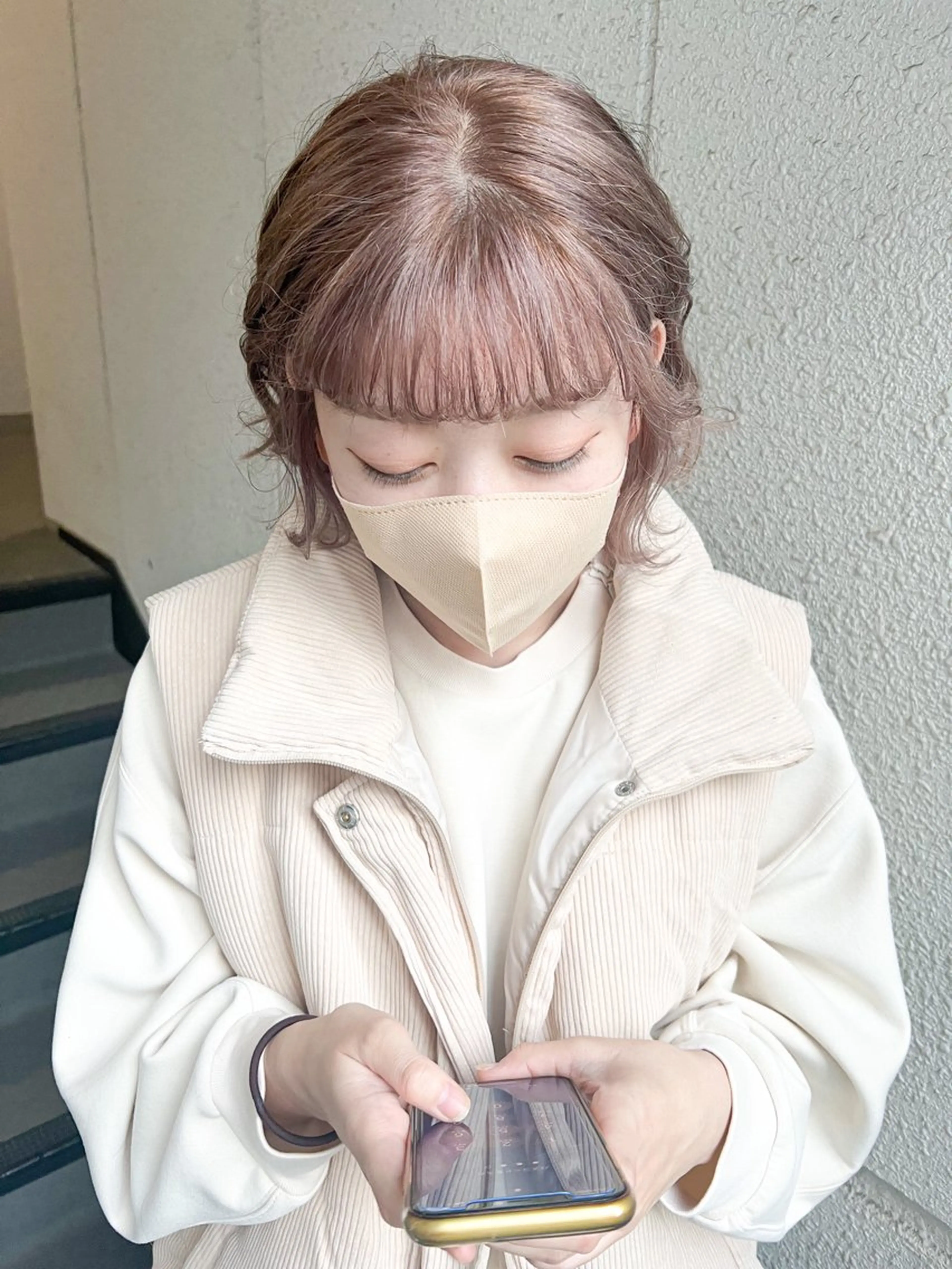 ショート カラー ベージュカラー 透明感カラー ホワイトベージュ ヘアカラー カラーパティシエ facce🌼ikoのヘアスタイル