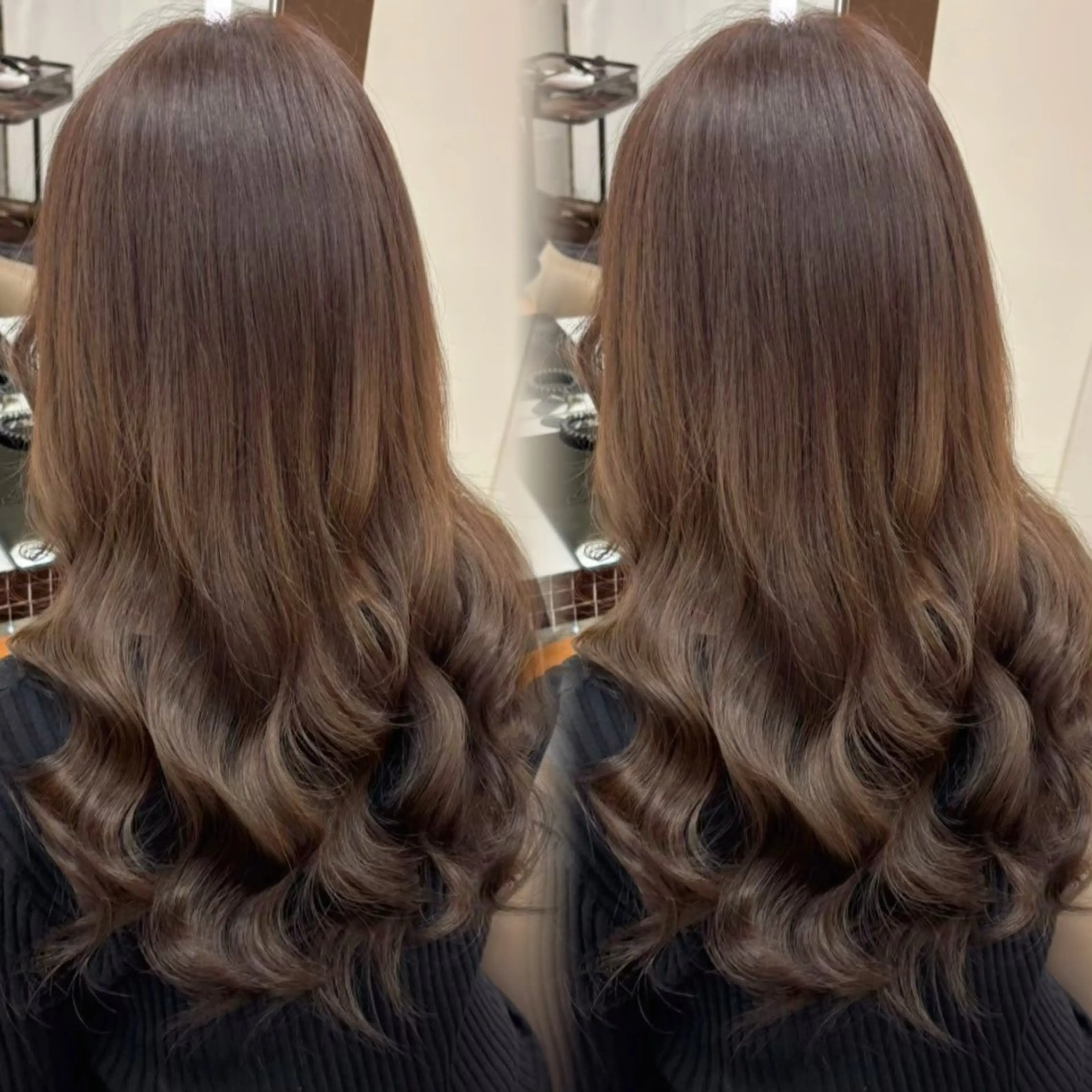 ロング カラー 透明感カラー 韓国風ヘア ヘアカラー トリートメント 横浜 エクステ🎀/ カラー🌙┊︎もものヘアスタイル