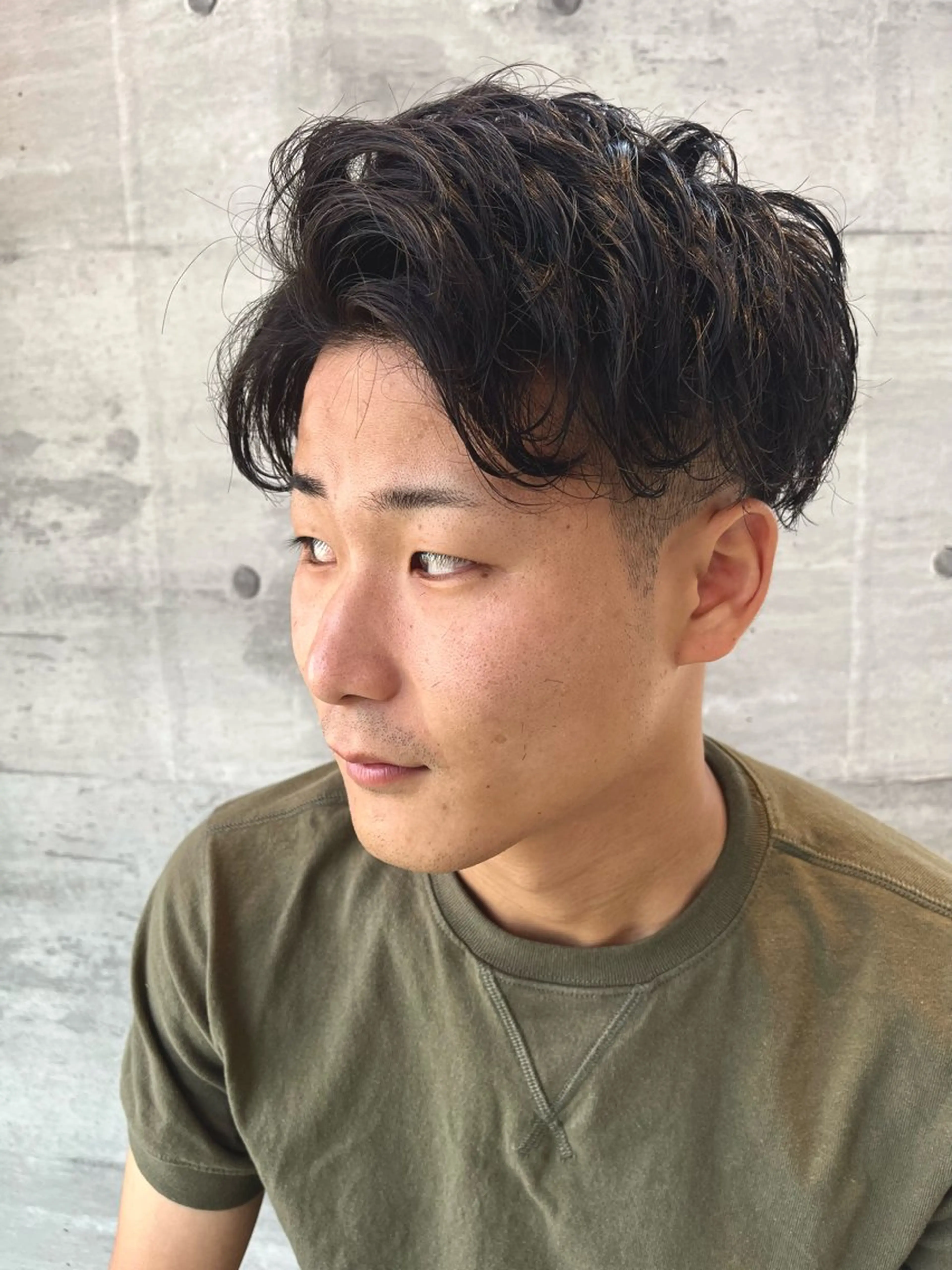メンズ メンズパーマ カット 角田 琉希也のヘアスタイル