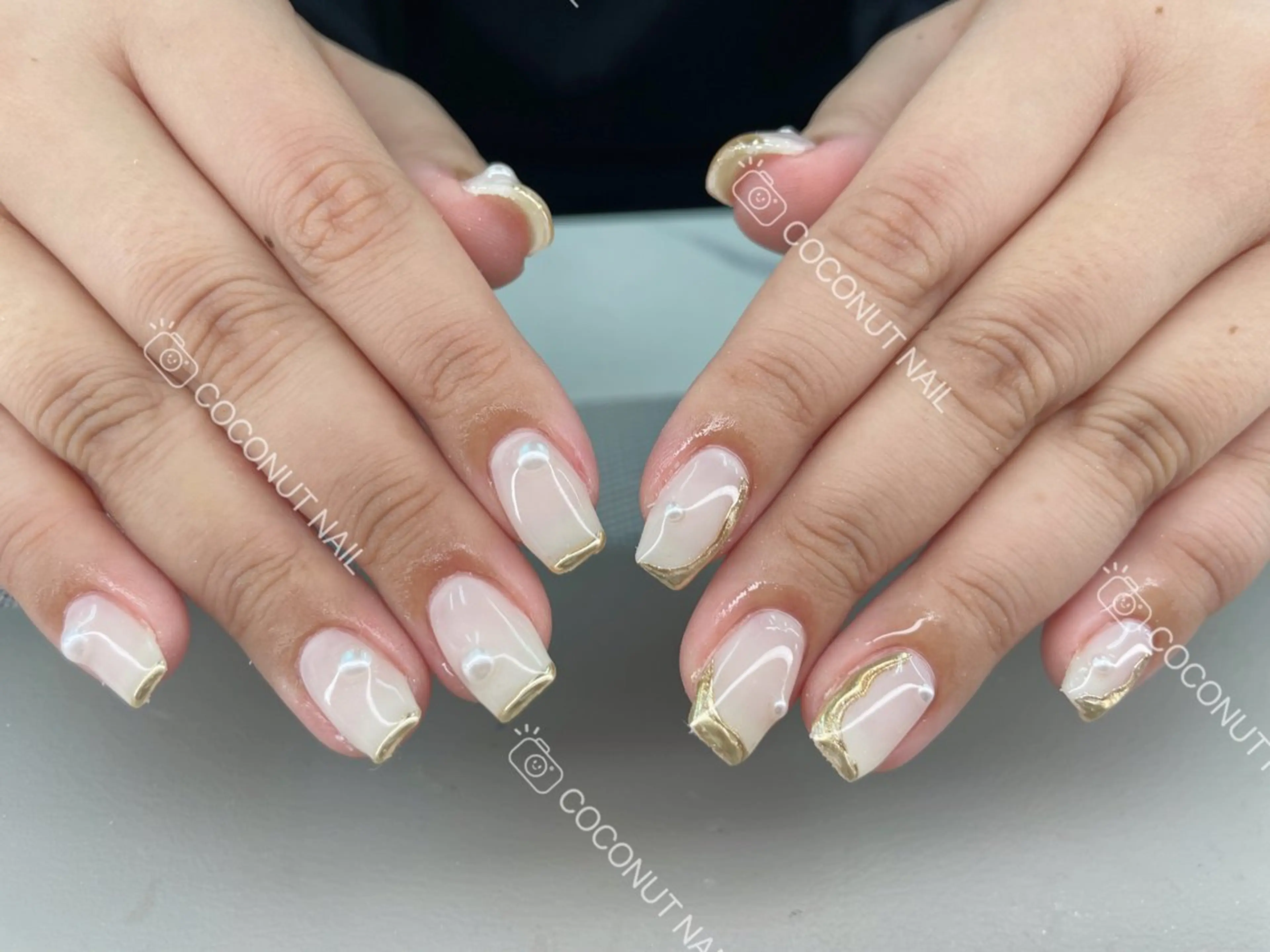 ネイル ハンドネイル 神田 ココナッツのネイルデザイン