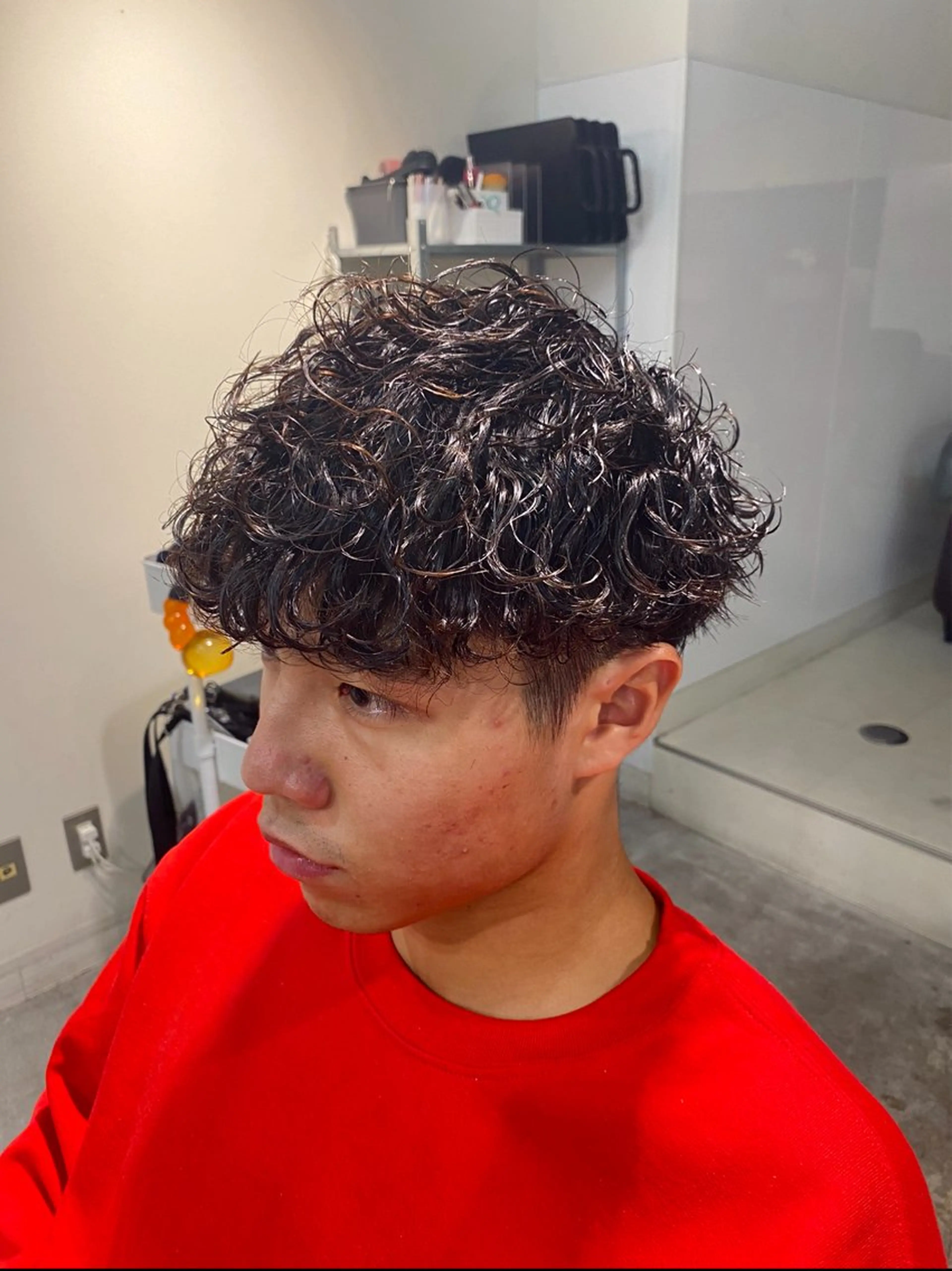 【メンズ限定🥈】🌳「波巻きパーマ」+刈り上げマッシュ🌳💥話題波巻きパーマ簡単時短にセット！毎朝をカッコよく！💥の写真