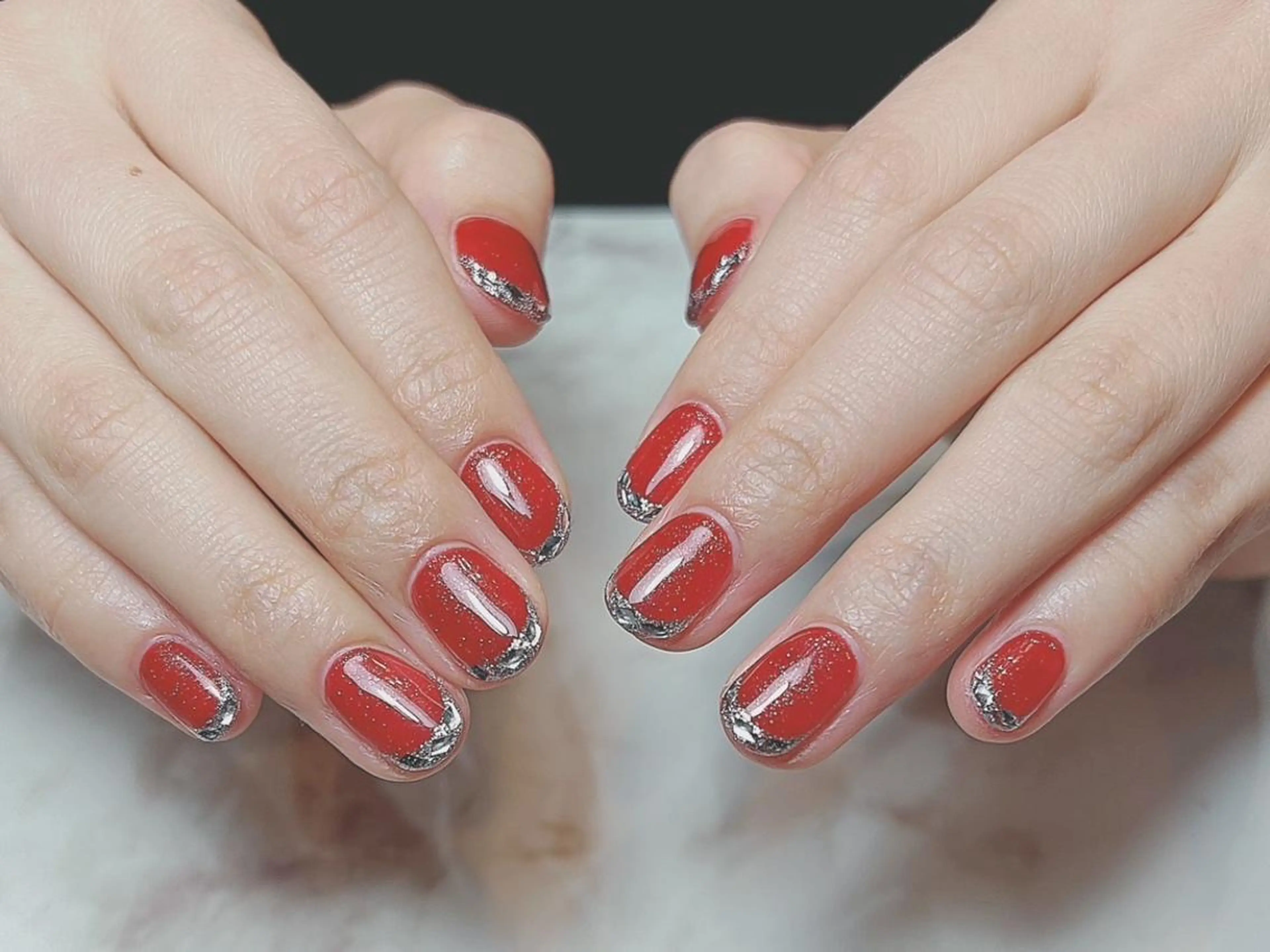 ネイル アートネイル ジェルネイル 持ち込み ニュアンスネイル パラジェル Nailist Honamiのネイルデザイン