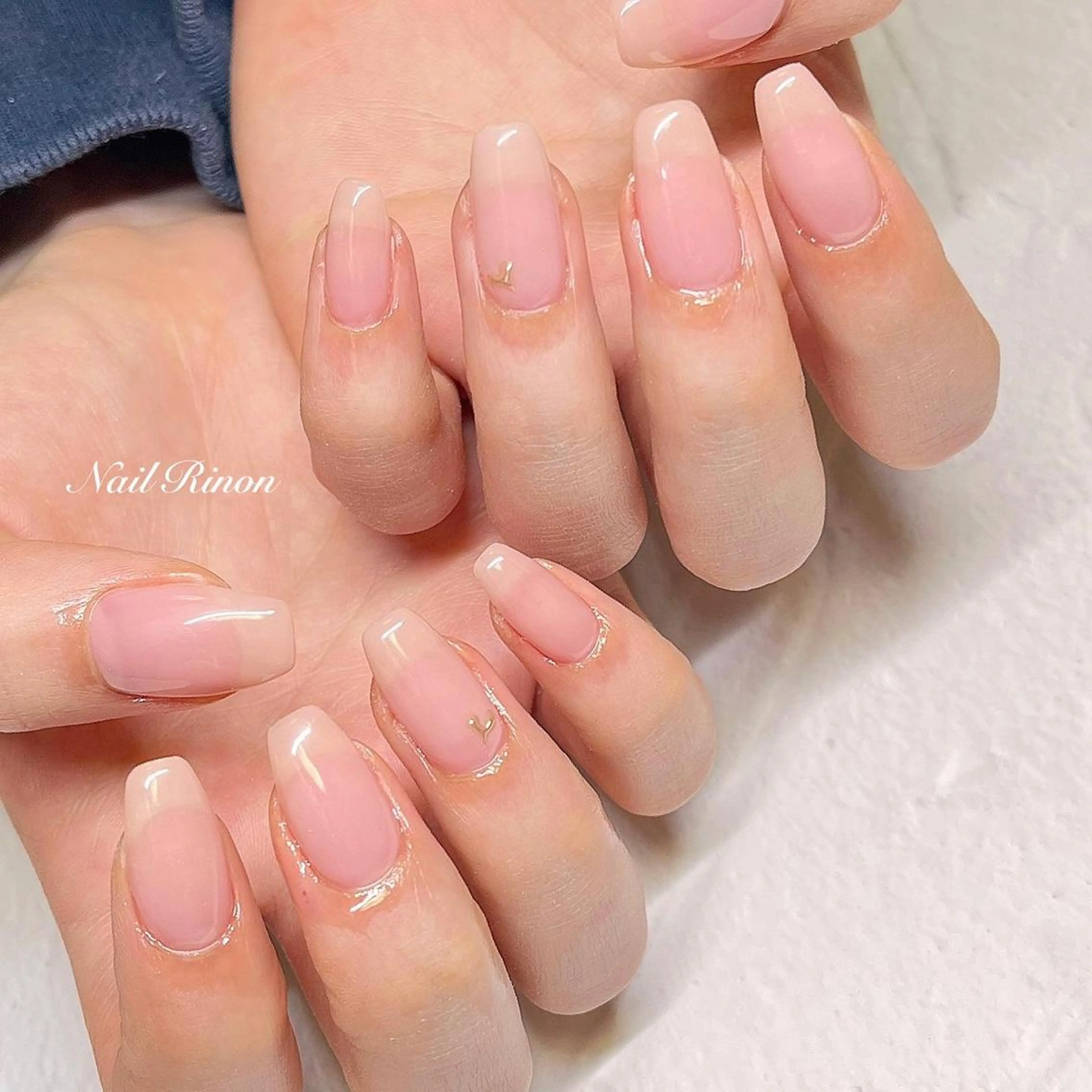ネイル ハート ハンドネイル Nail Rinonのネイルデザイン