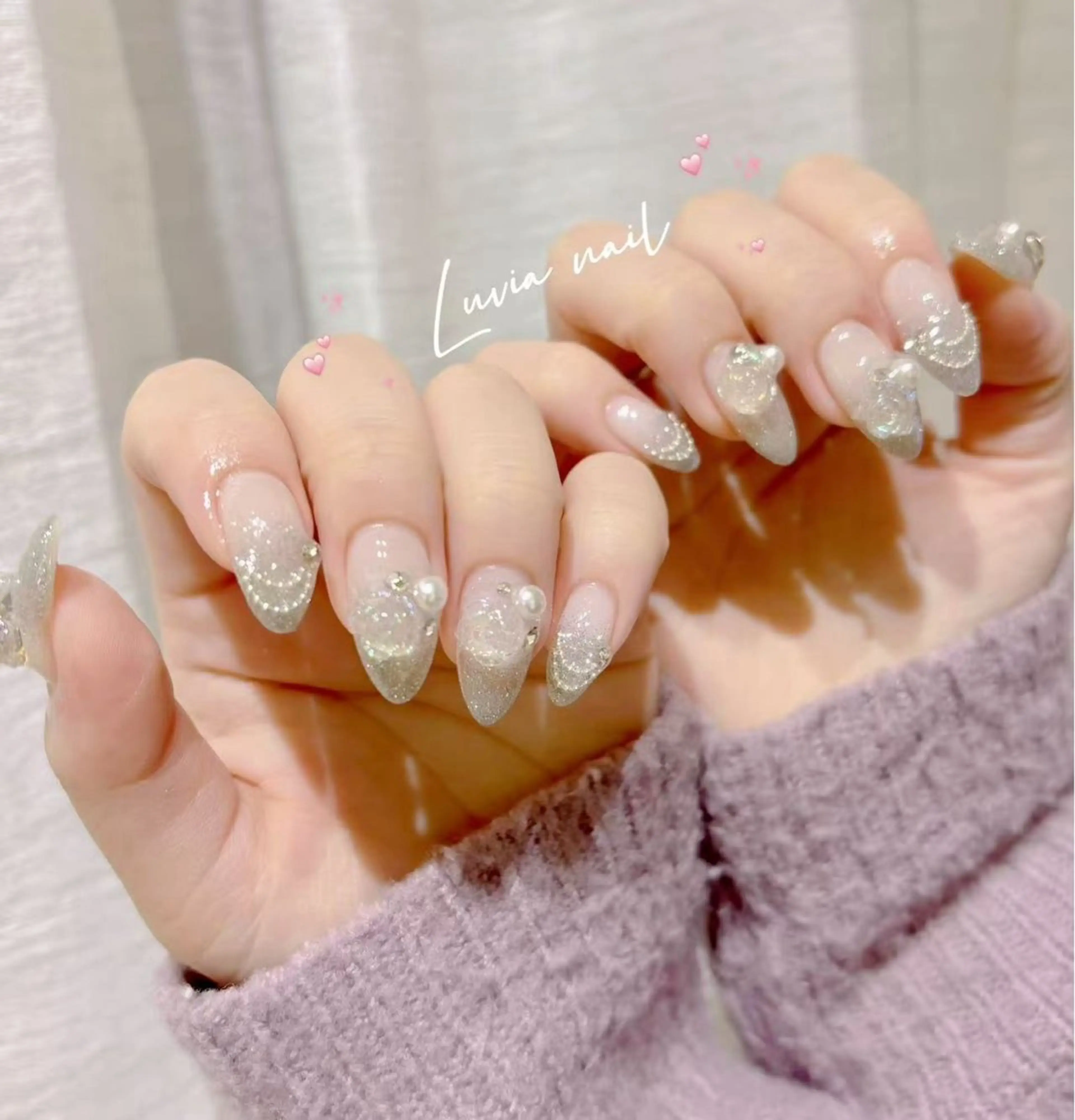 ネイル 持ち込み シンプルネイル ワンホンネイル 🍒Luvia ワンホンネイルのネイルデザイン