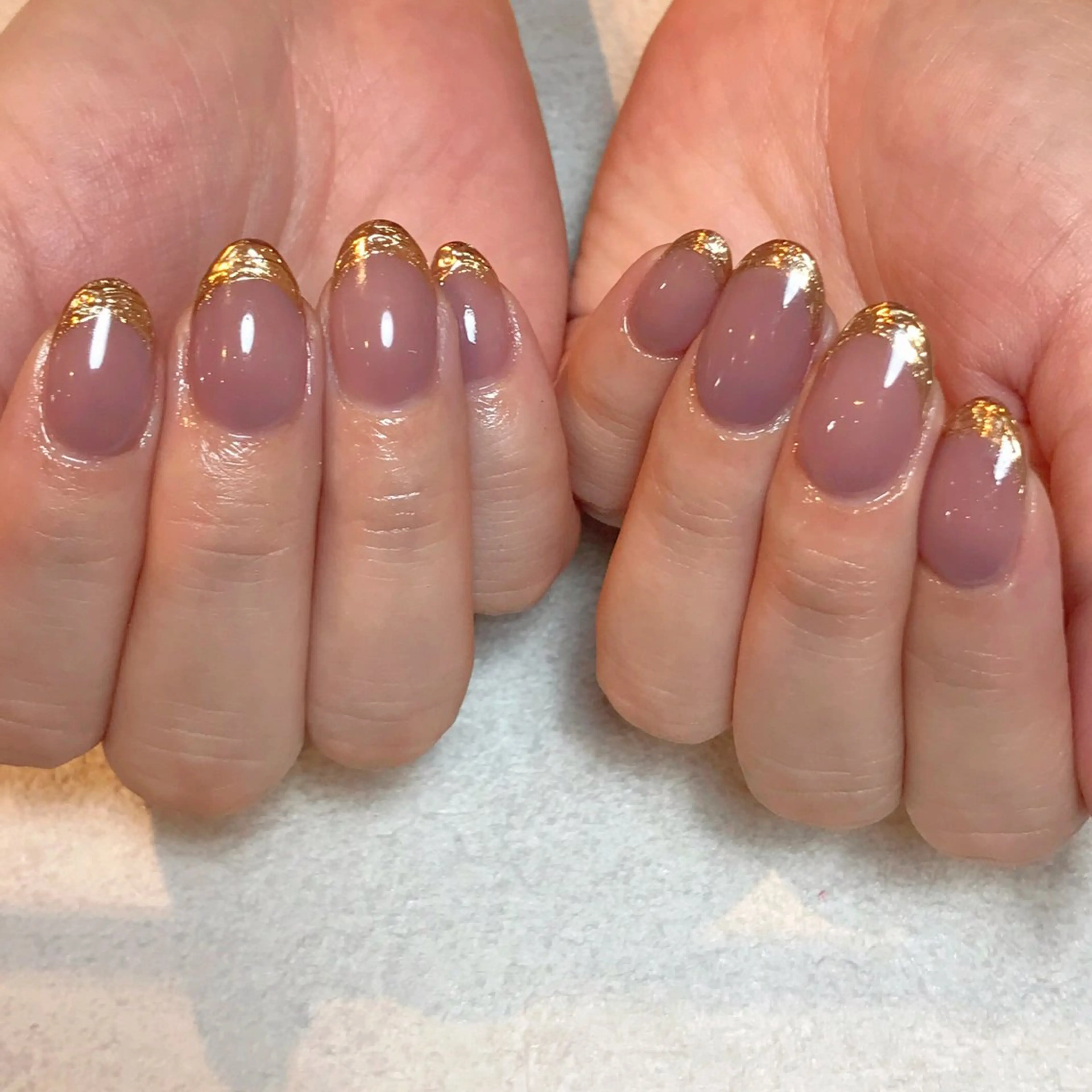 ネイル フレンチネイル ミラーネイル ハンドネイル nailroom DIASOMNIAのネイルデザイン