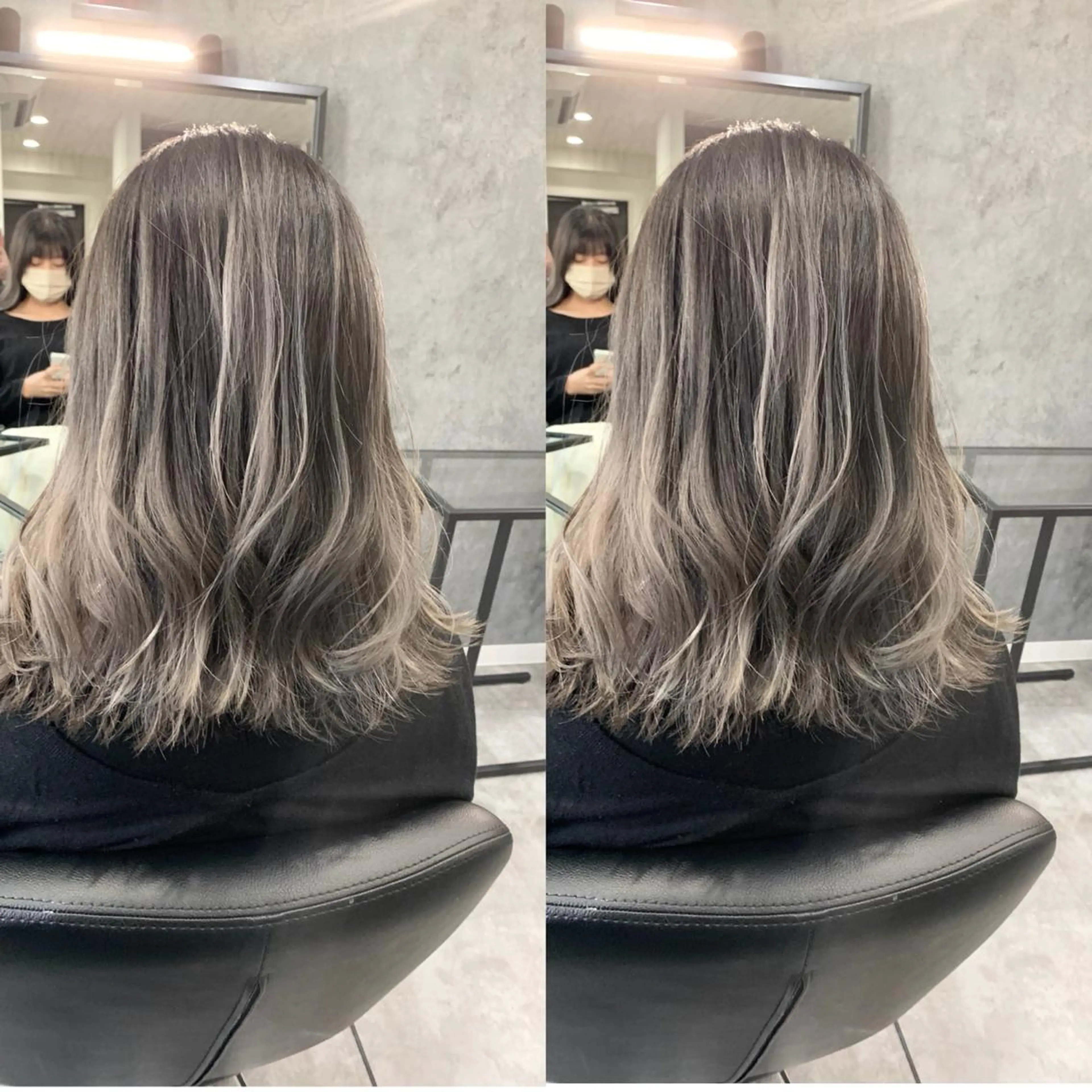 ミディアム カラー タニ ユウのヘアスタイル