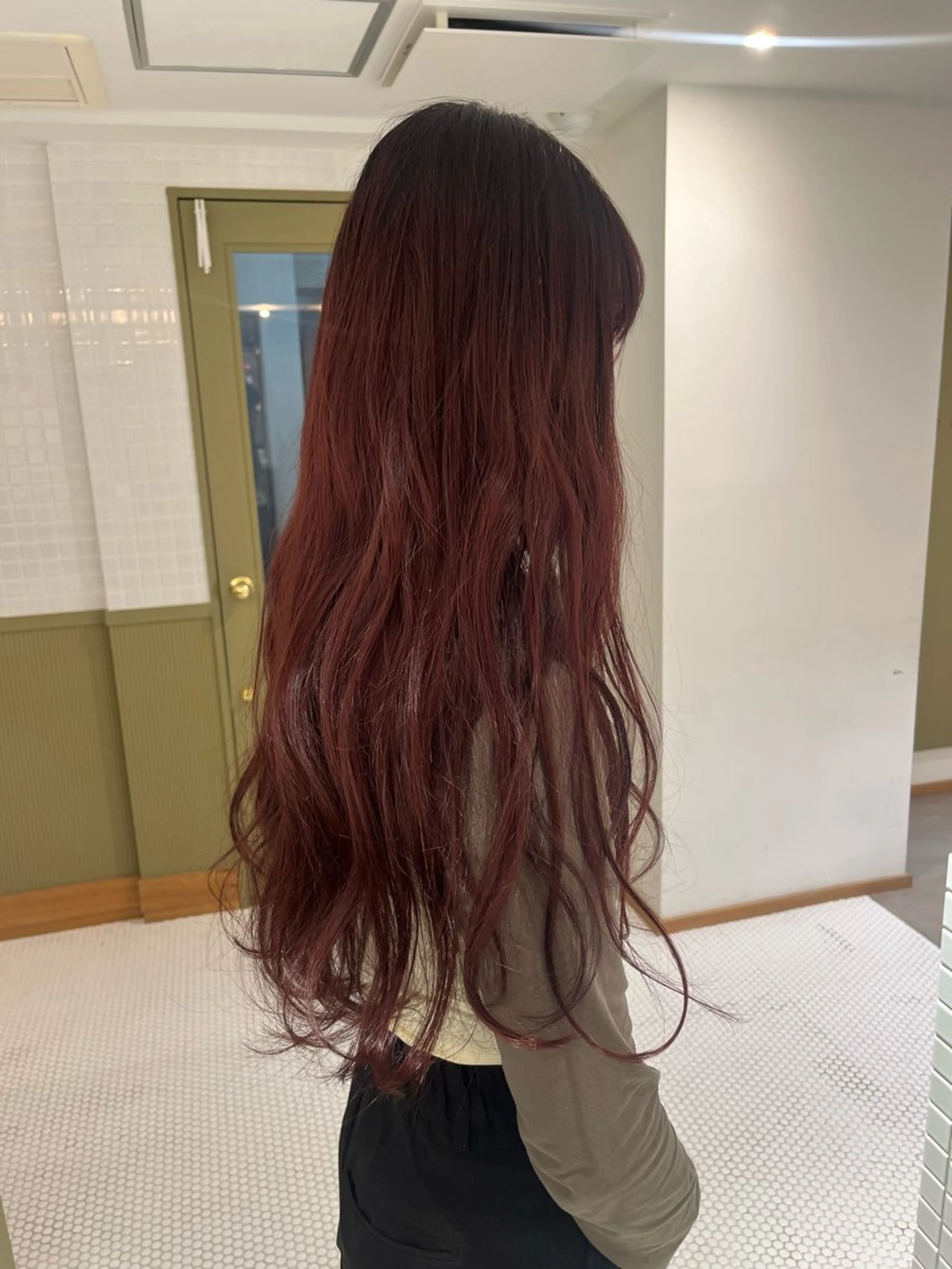 ロング カラー レッドカラー SALOWIN所属・マンツーマン美容師 立川　♡MIHO♡のヘアスタイル