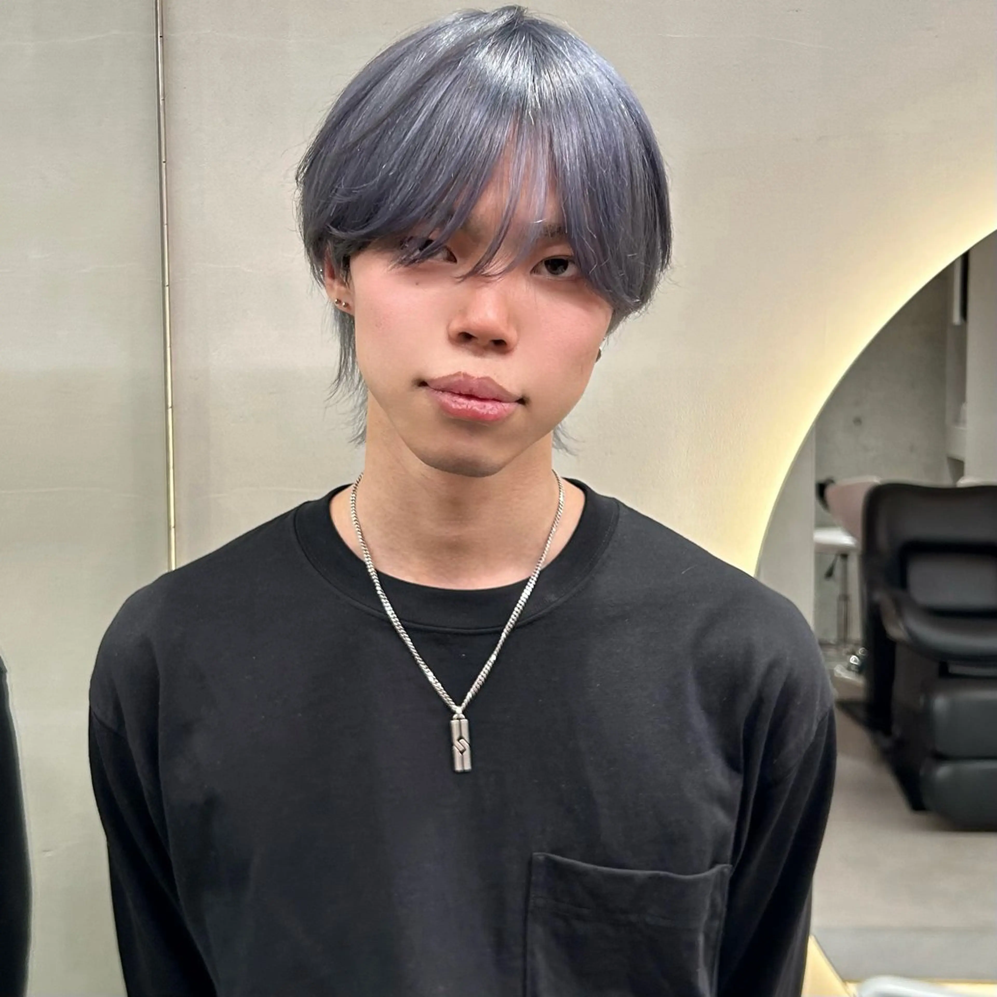 カラー メンズ うるツヤハイトーン/ レイヤー⟡mayuのヘアスタイル