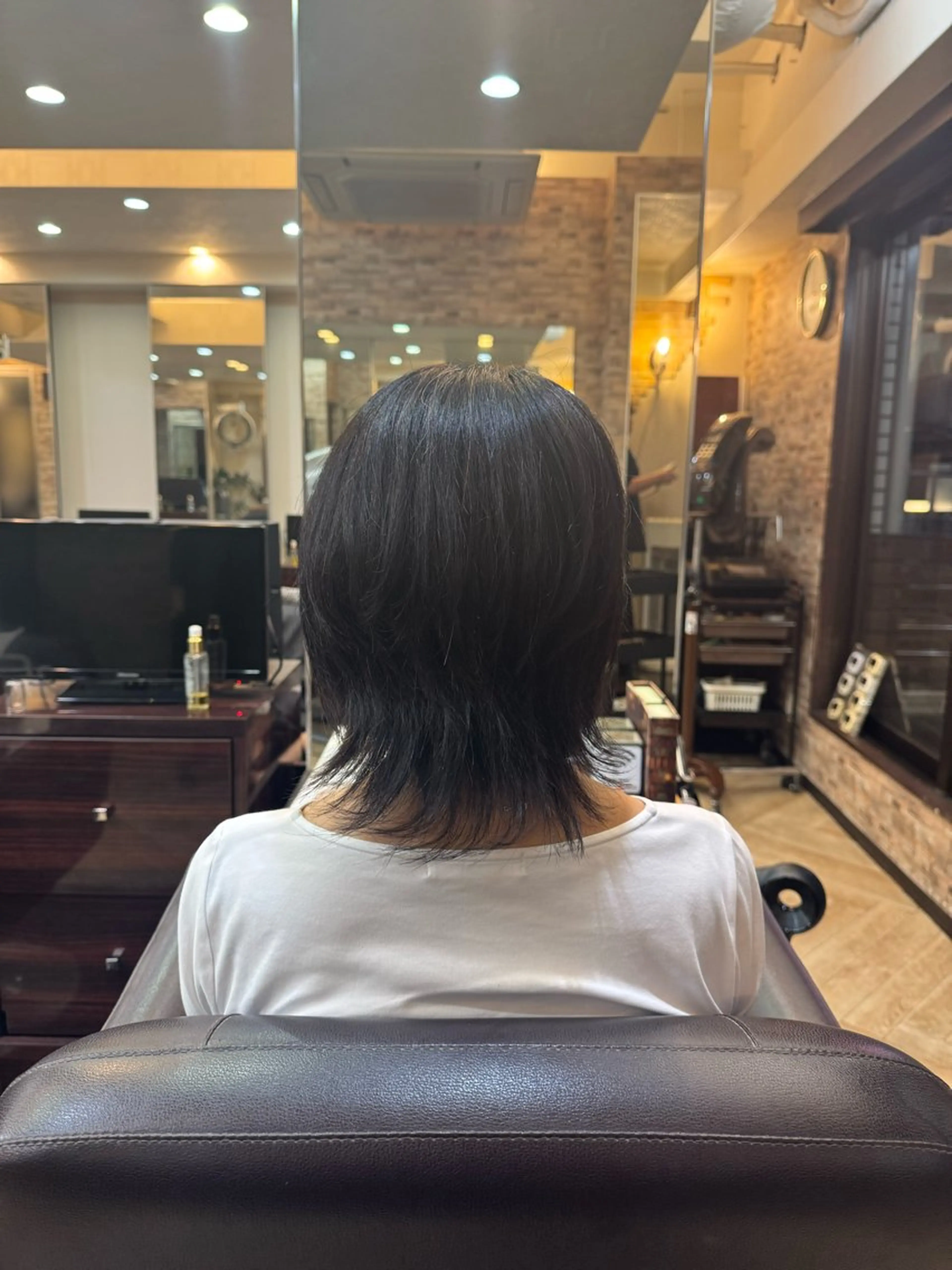 ミディアム ウルフカット カットモデル募集長澤 拓弥のヘアスタイル