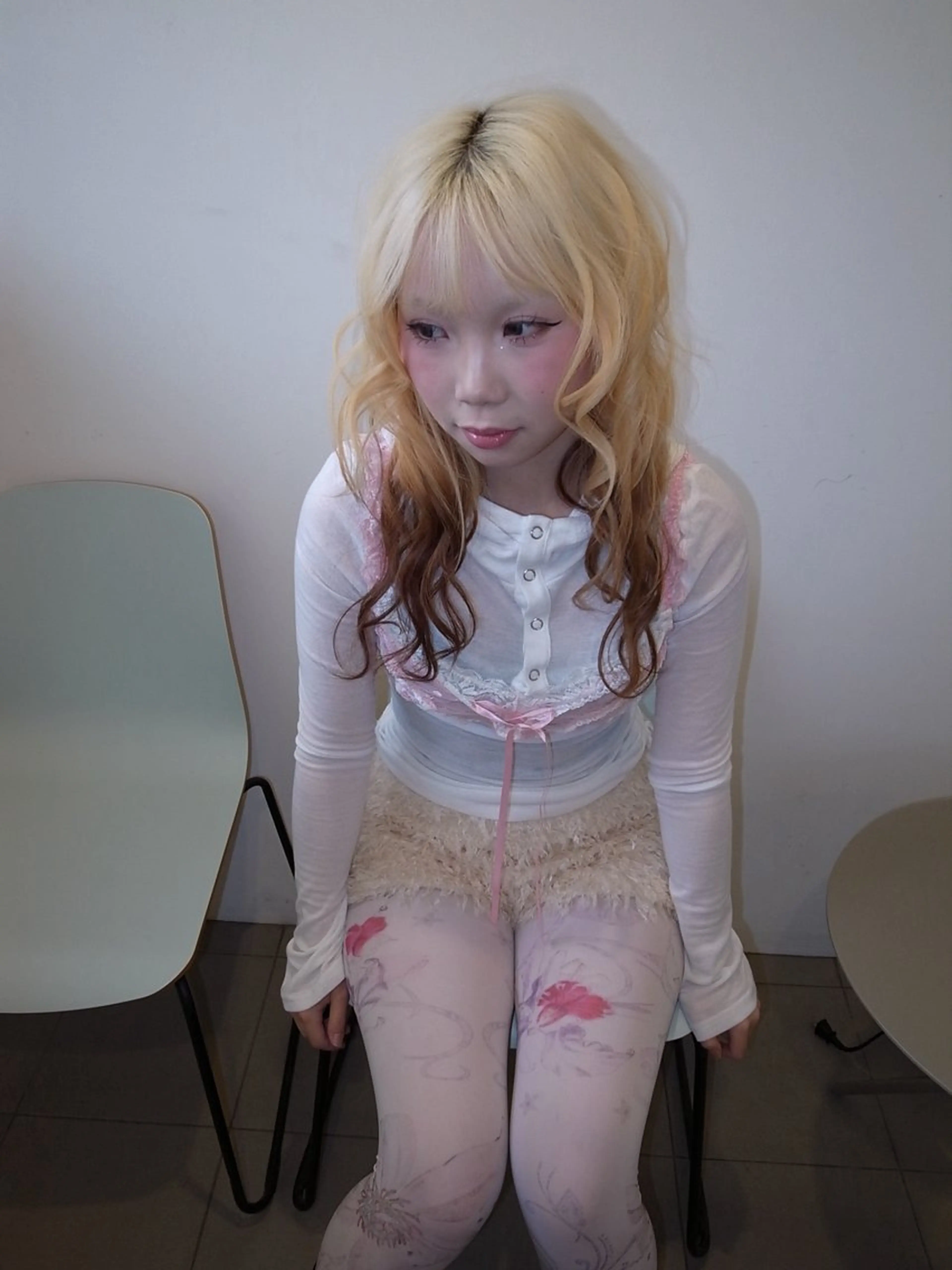 カラー ヘアカラー キラ/ハイトーン/ 天神美容室のヘアスタイル