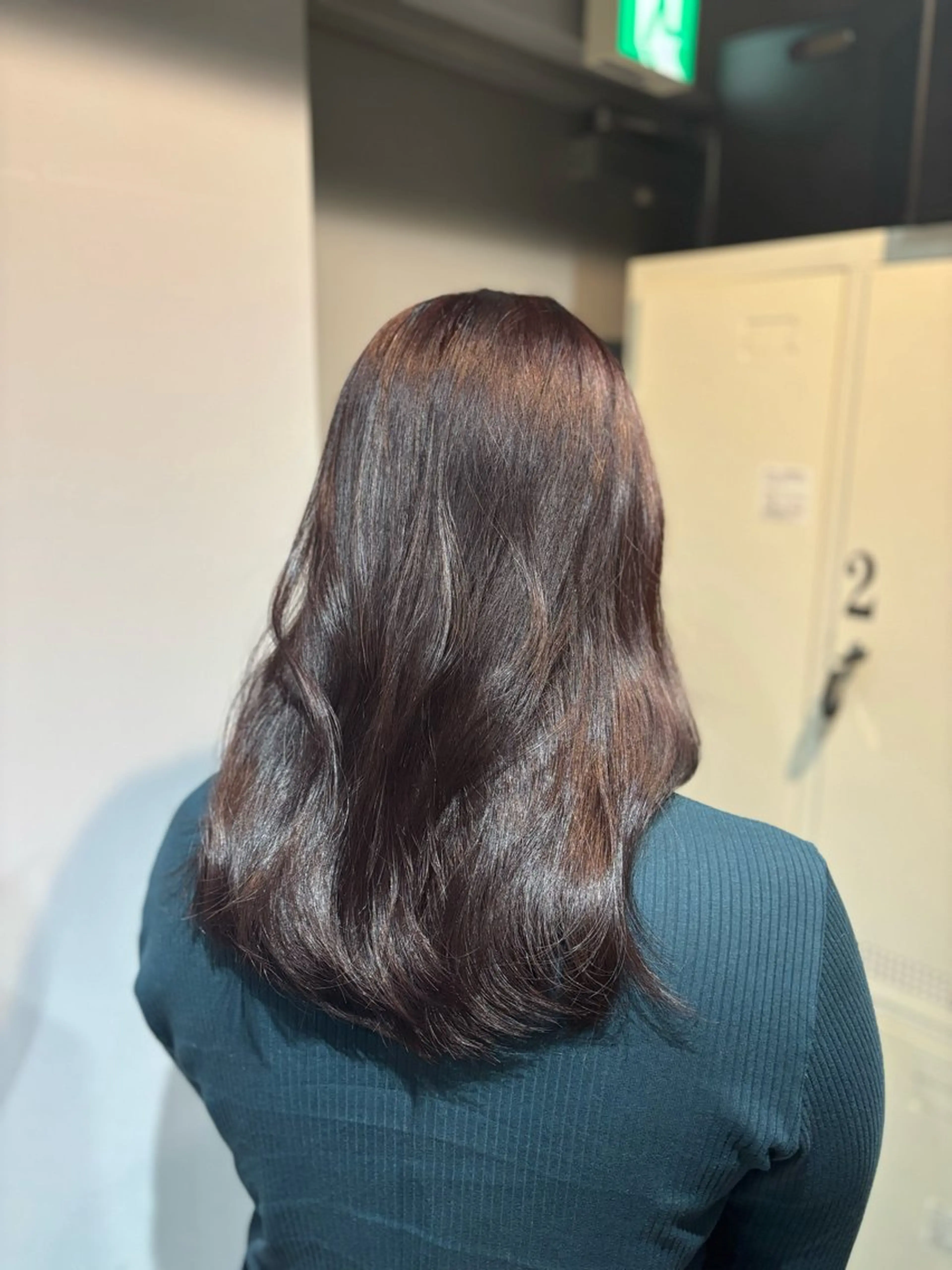 セミロング カラー ブラウンカラー レッドカラー レッドブラウン カット うる艶カラー ✨🧸KOTAROのヘアスタイル