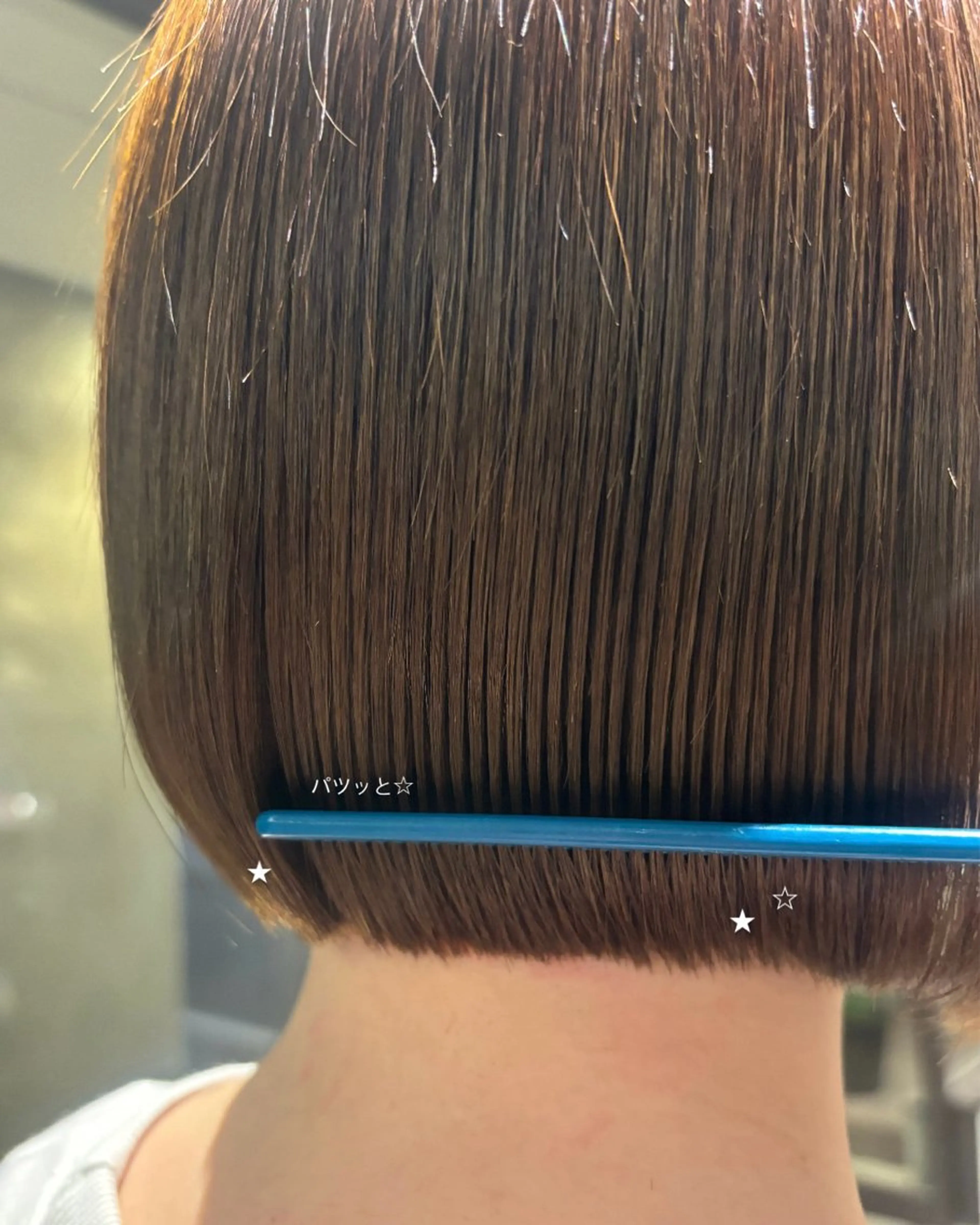 ショート ボブ カット 小木曽 里華のヘアスタイル