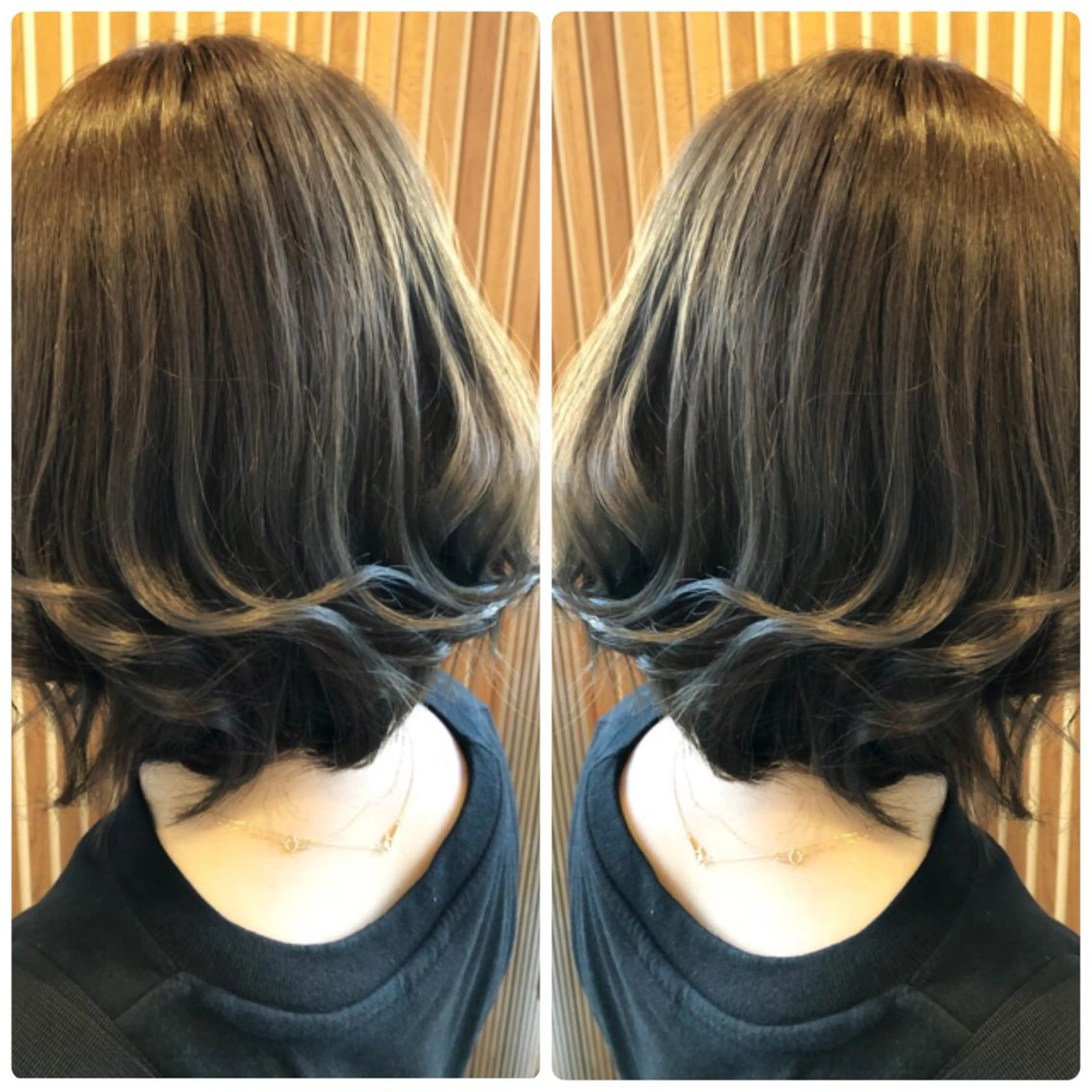 ミディアム カラー アッシュ ミント カット ヘアカラー トリートメント 小山内 龍一郎 店長のヘアスタイル