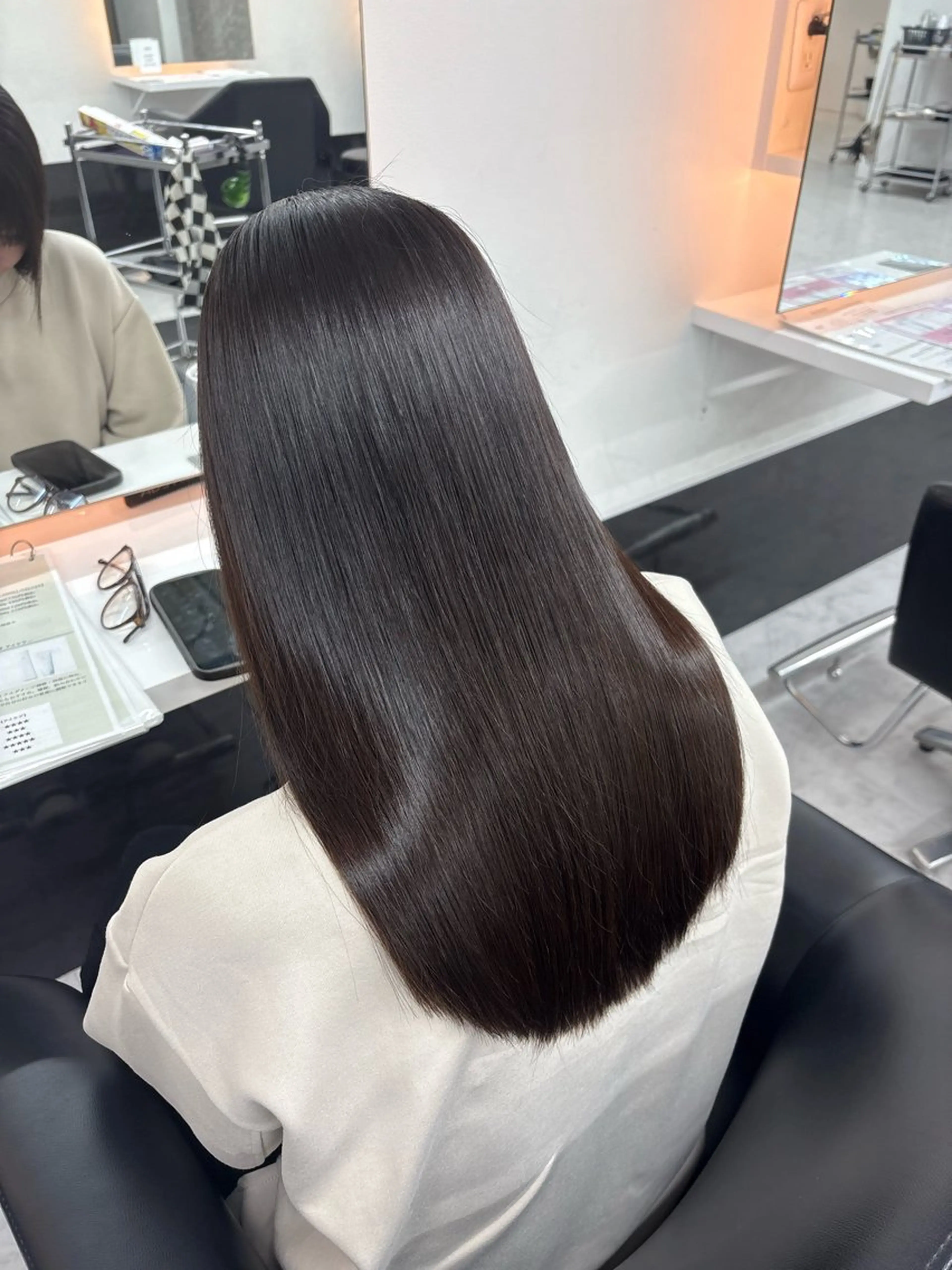 ロング 縮毛矯正 【ALEAP】 coconaのヘアスタイル